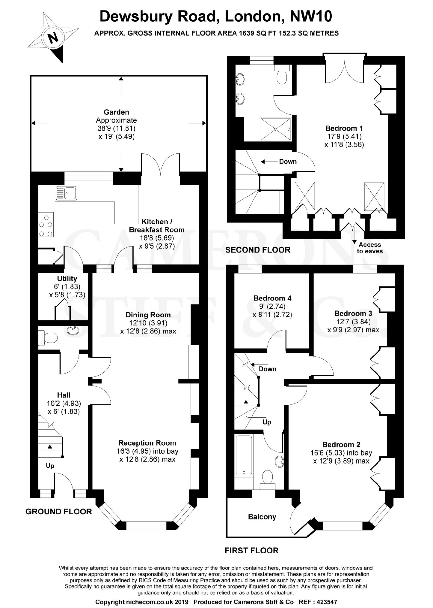 4 Bedrooms Terraced house to rent in Dewsbury Road, Dollis Hill, London NW10