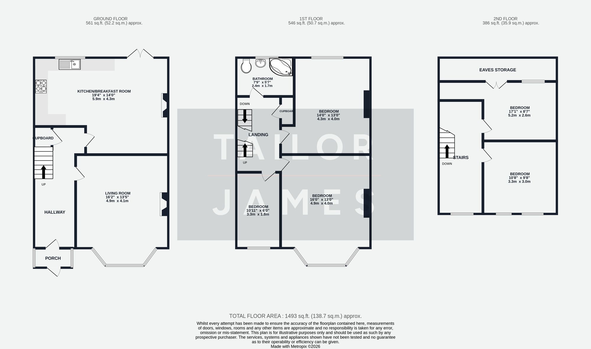 15 Saxon Road, Hove floorplan