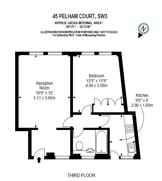 1 Bedrooms Flat to rent in Fulham Road, London SW3