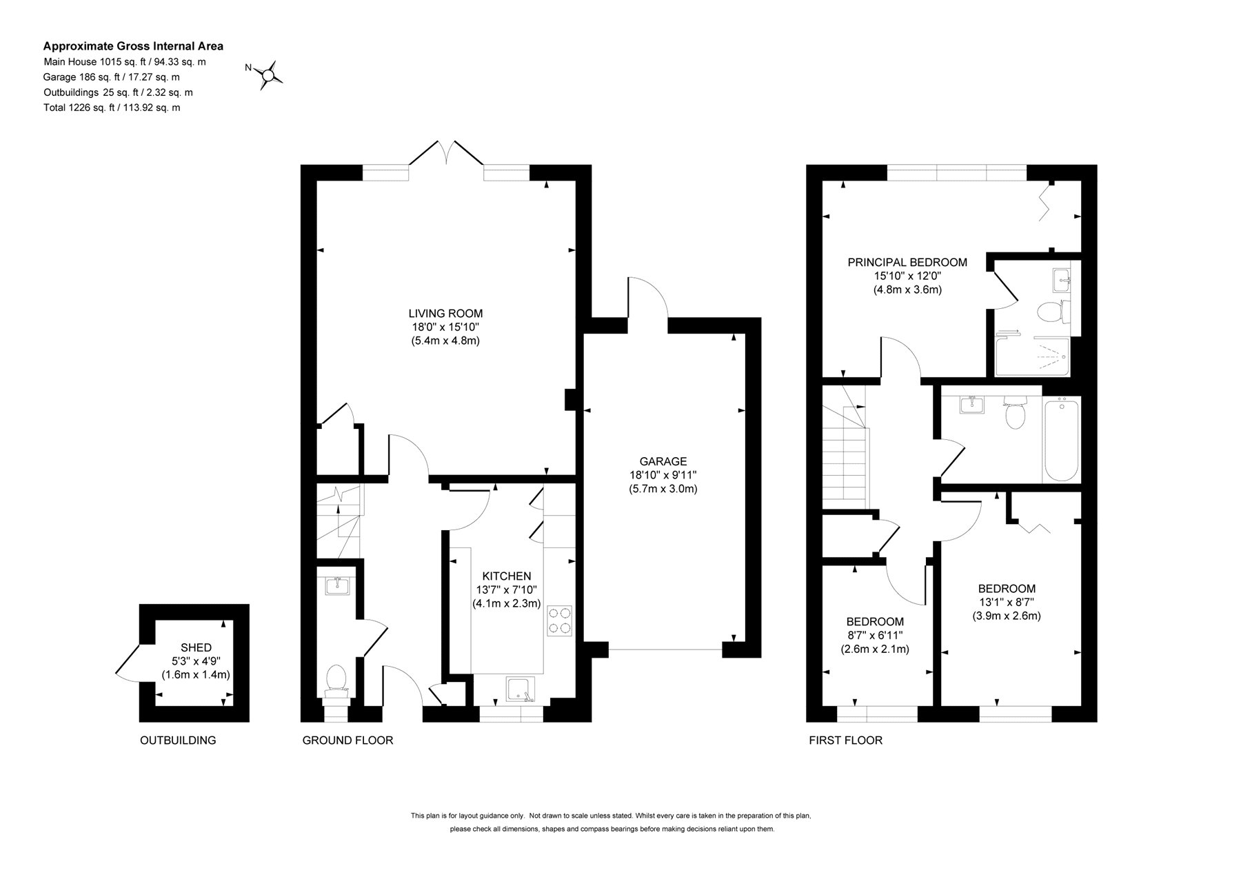 19, Kings Close, Woking floorplan
