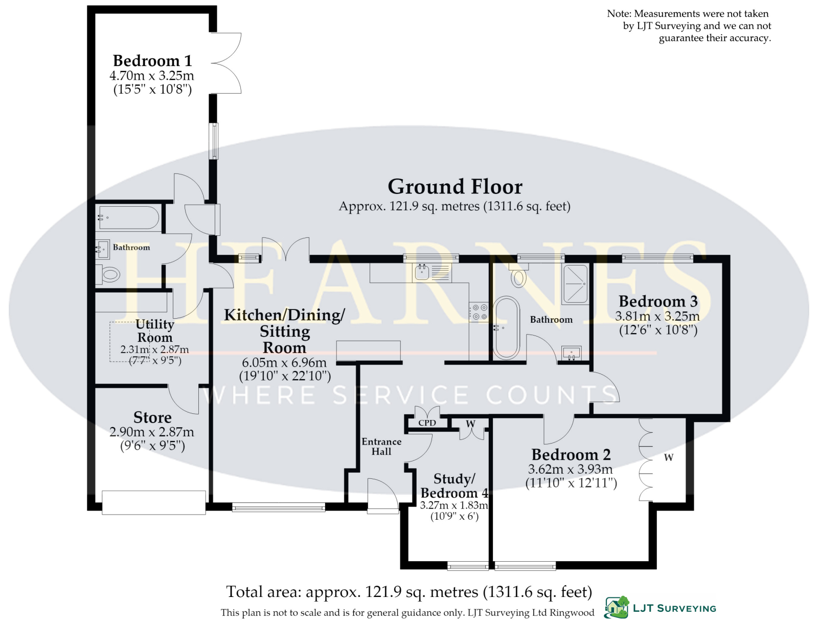4 Laurel Lane, St. Leonards, RINGWOOD floorplan