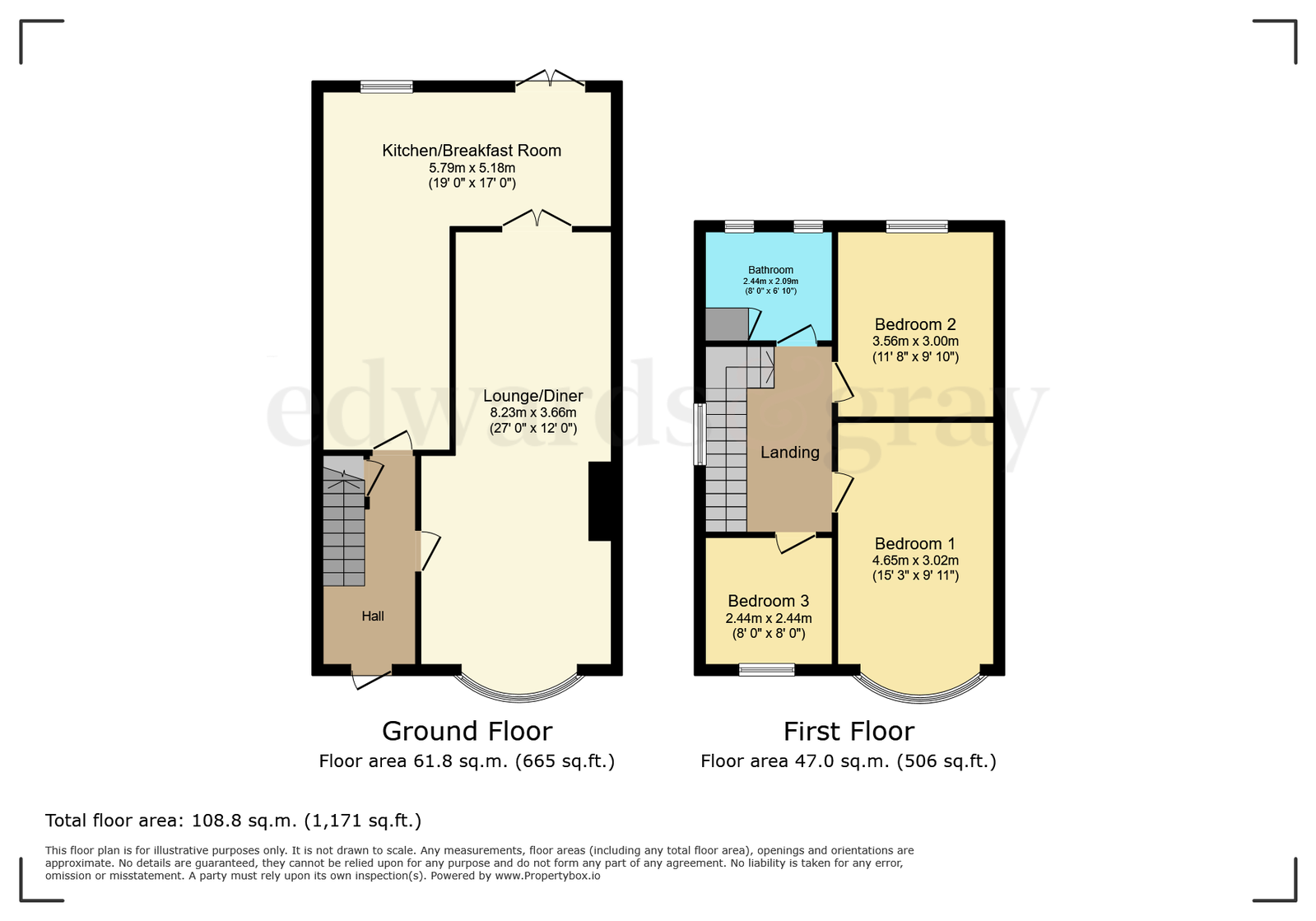 96, Whateley Crescent, Castle Bromwich floorplan