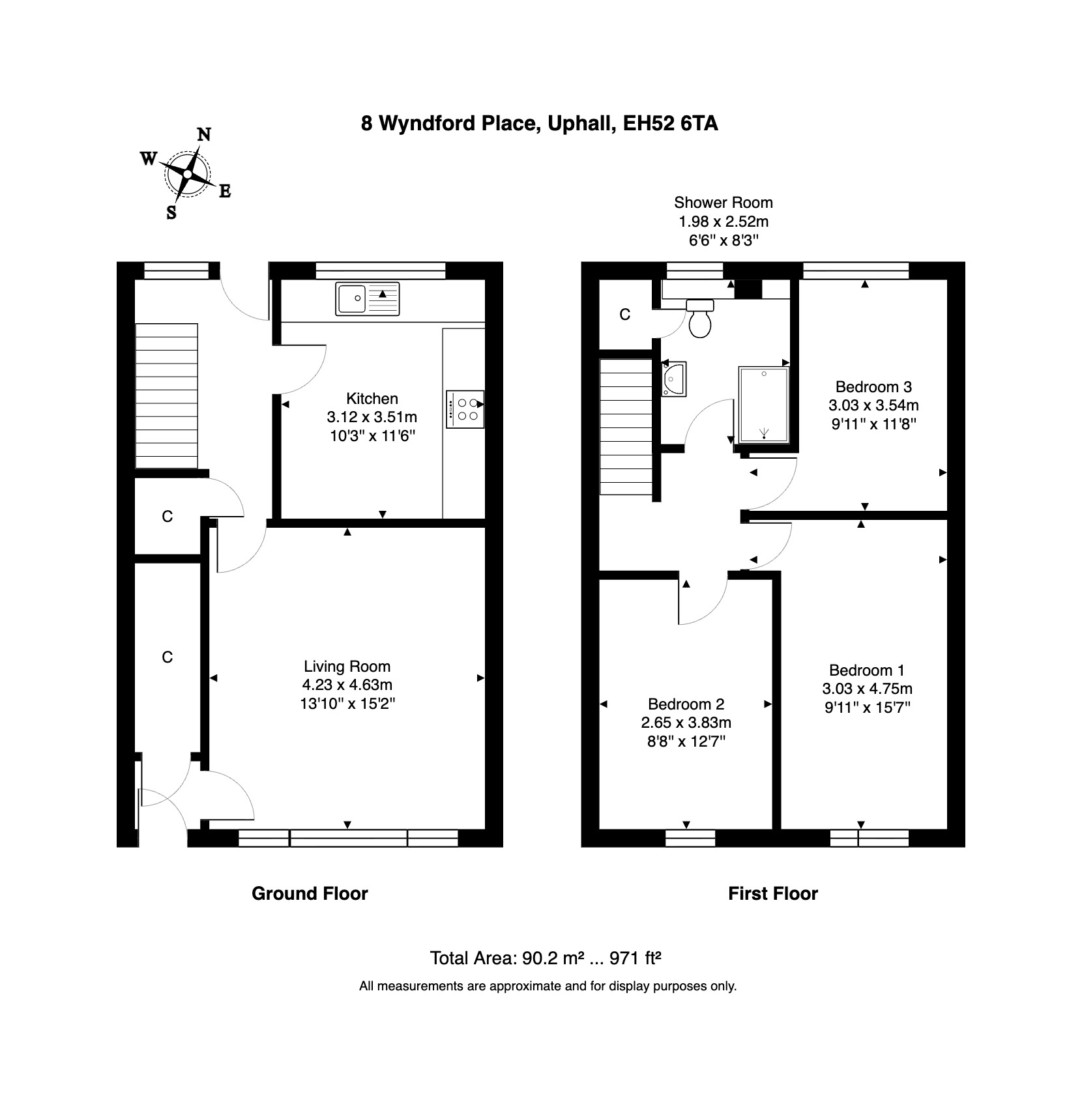 8, Wyndford Place, Broxburn, West Lothian floorplan