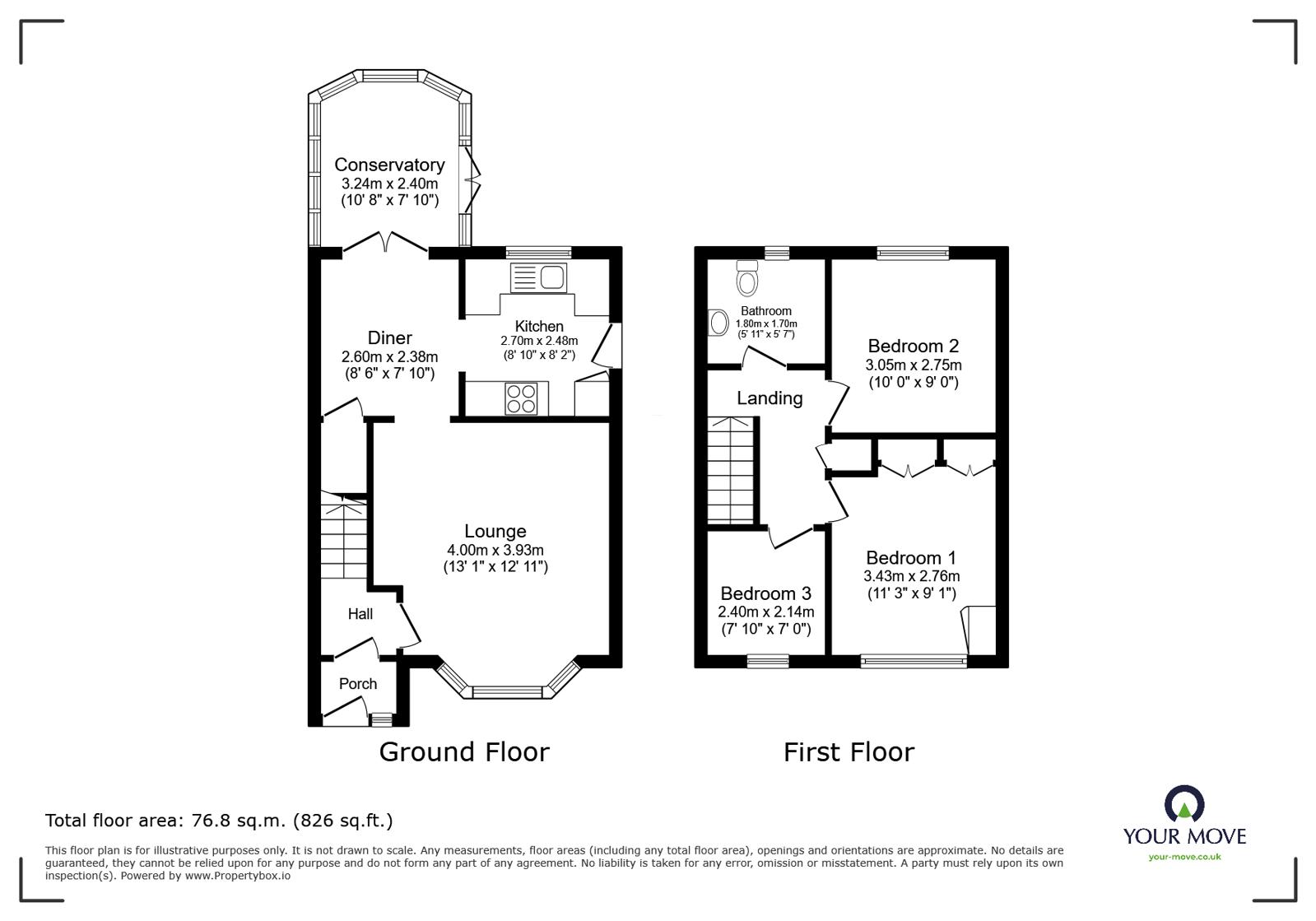 29, Locking Close, Lincolnshire floorplan