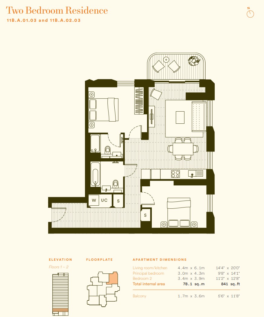 The Wilderly, Elephant Park, Elephant & Castle SE17, The Wilderly, Elephant Park, Elephant & Castle SE17, London floorplan