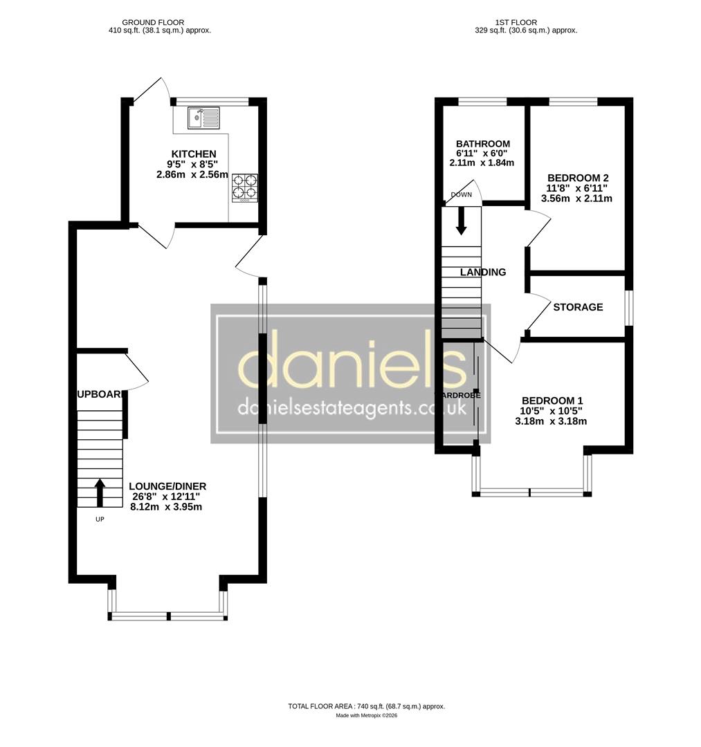 2a, Ennerdale Gardens, Middlesex floorplan