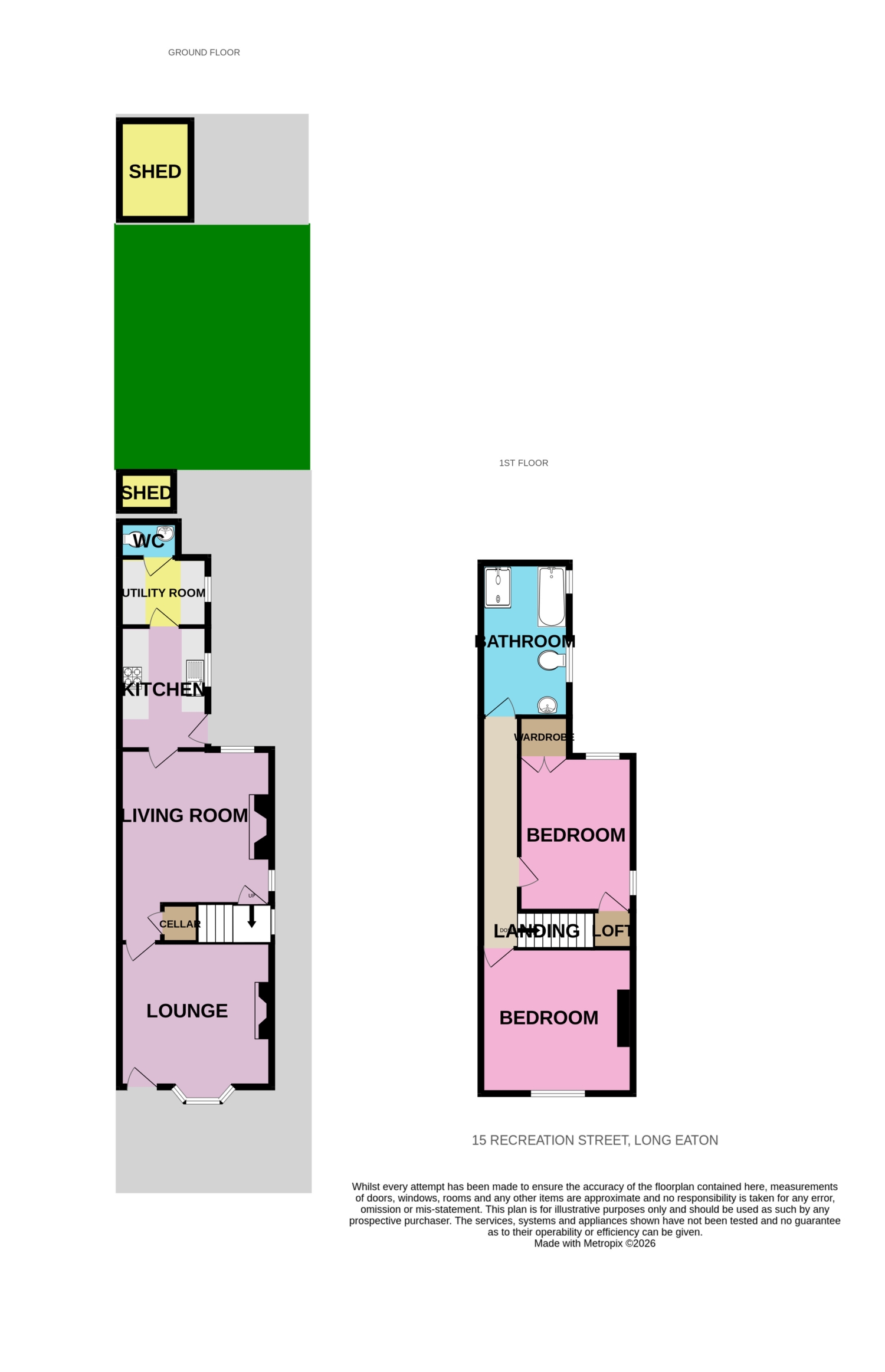 15, Recreation Street, Nottingham floorplan