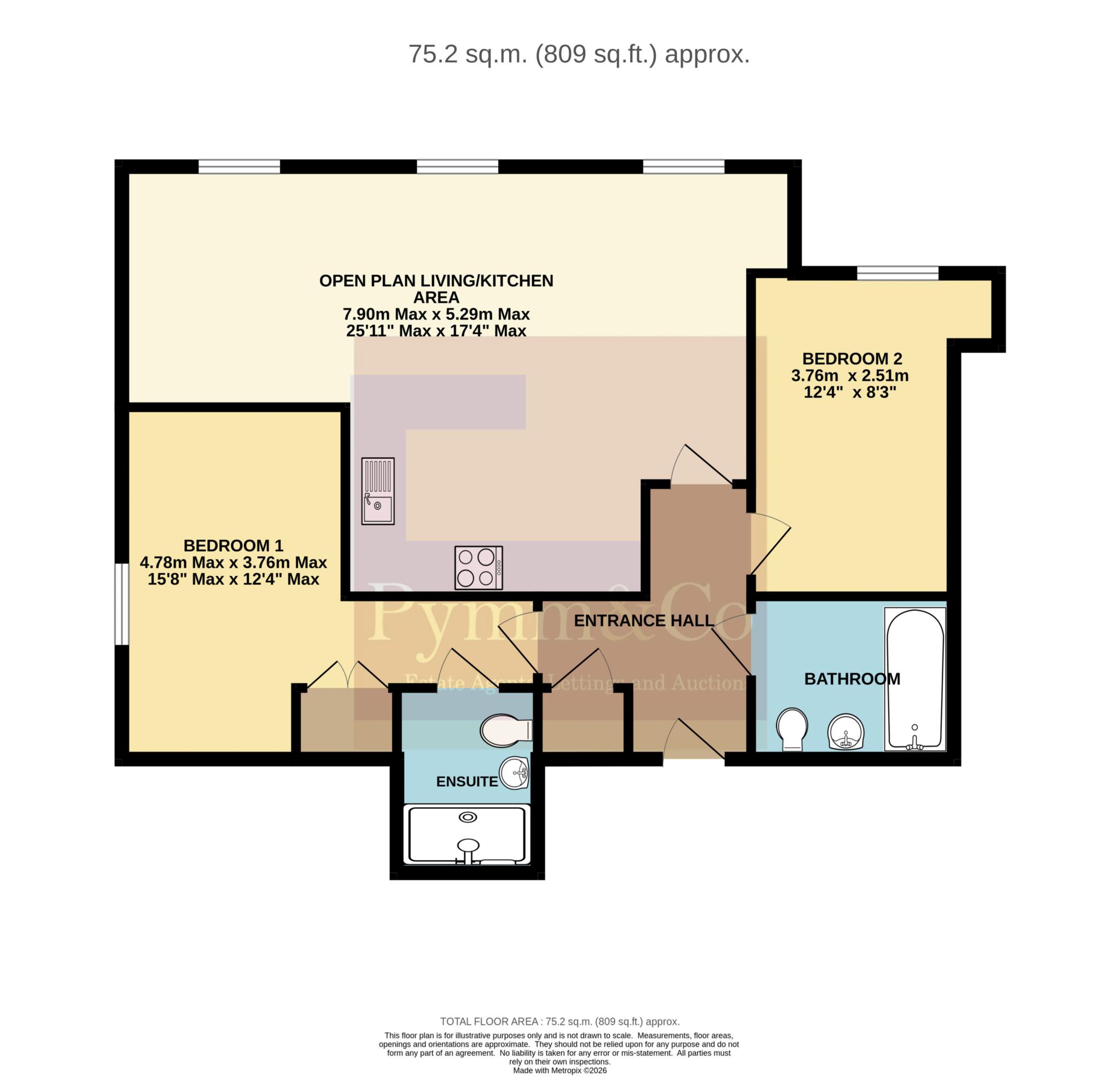 26, Leicester House, Norwich floorplan