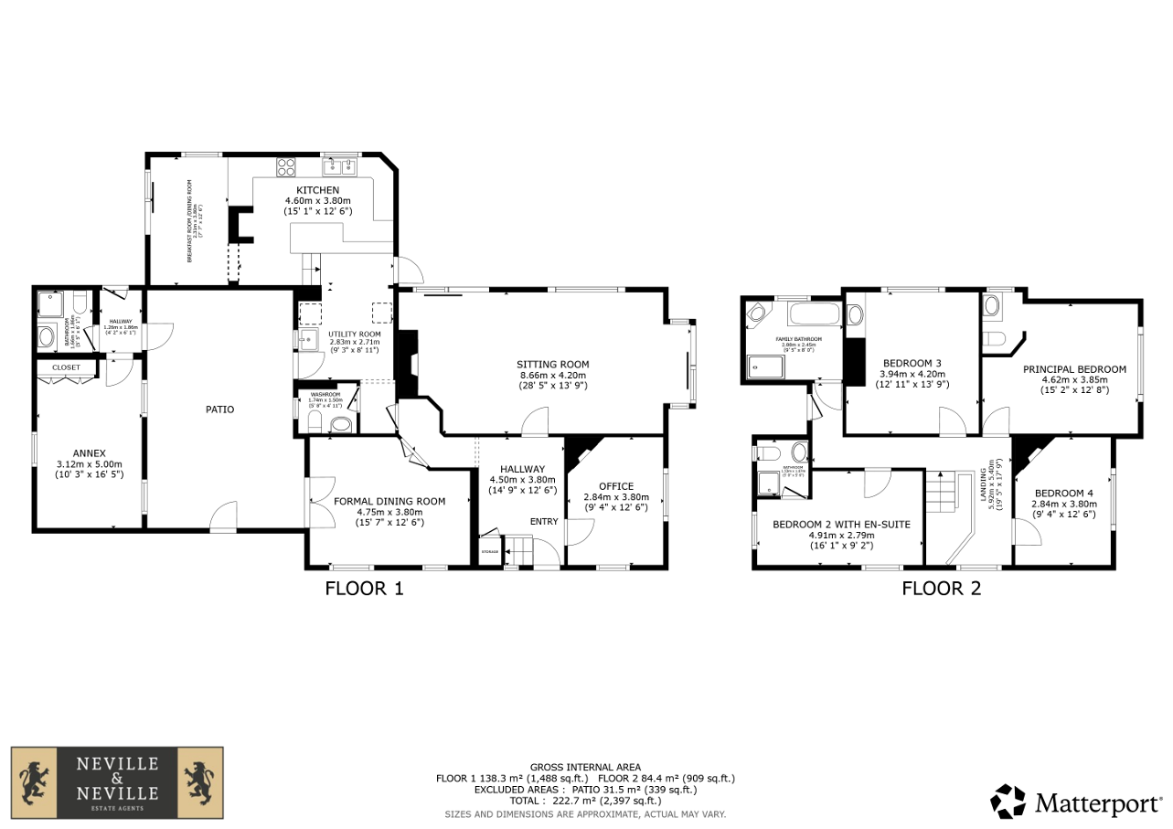 Overghyll,, Little London Road, Heathfield floorplan