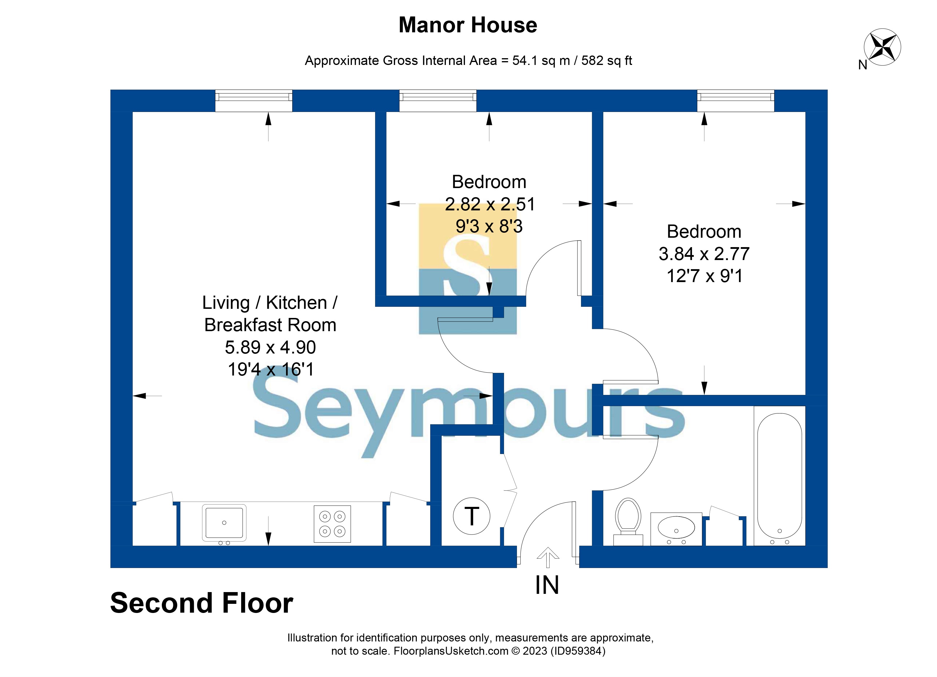 Flat 7, 46, London Road, Camberley floorplan
