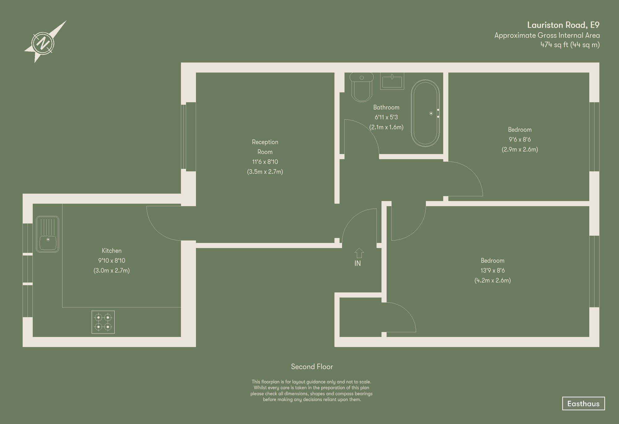 Flat 4, 88 Lauriston Road, London floorplan