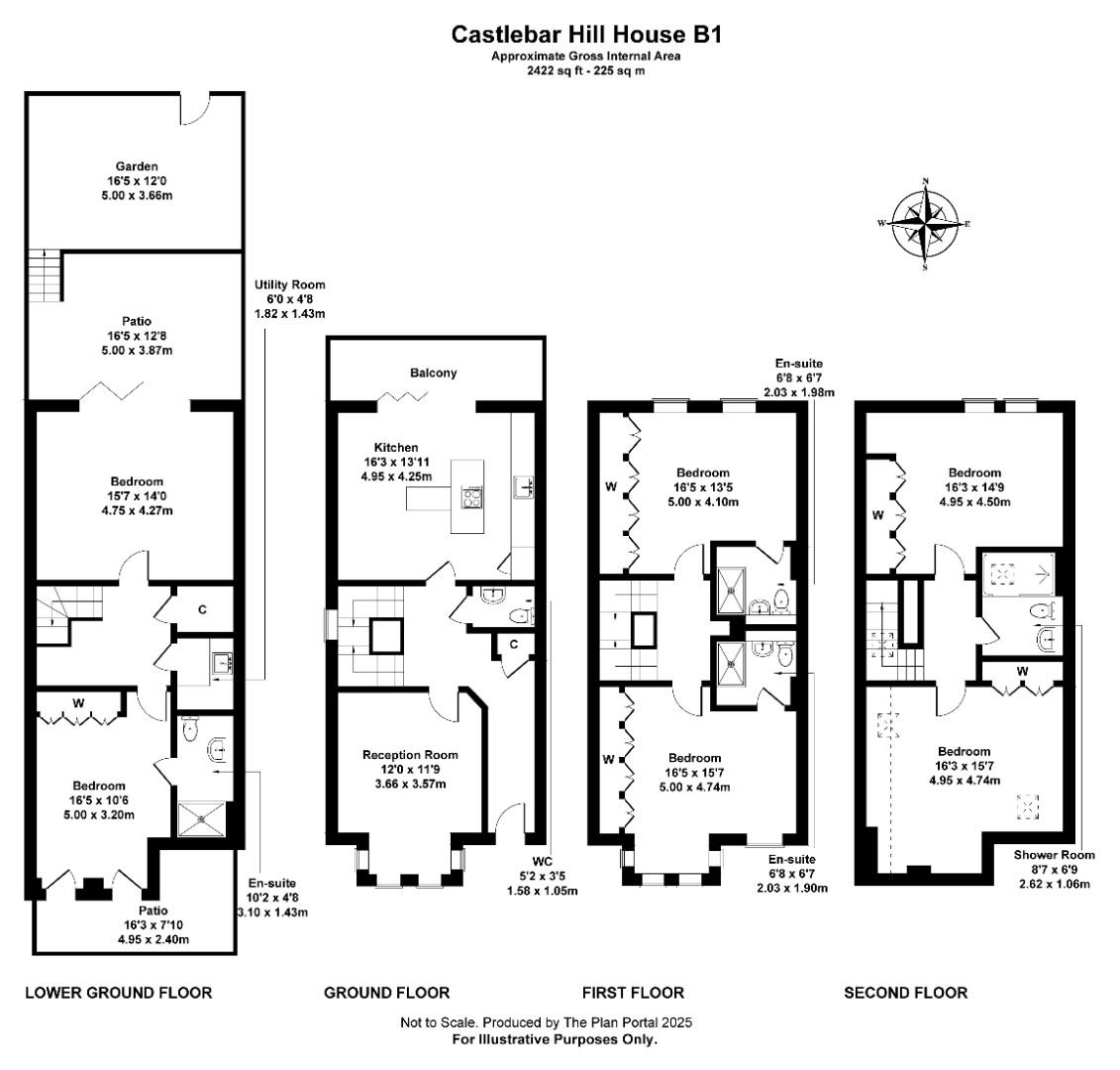 6 Castlebar Hill, London floorplan