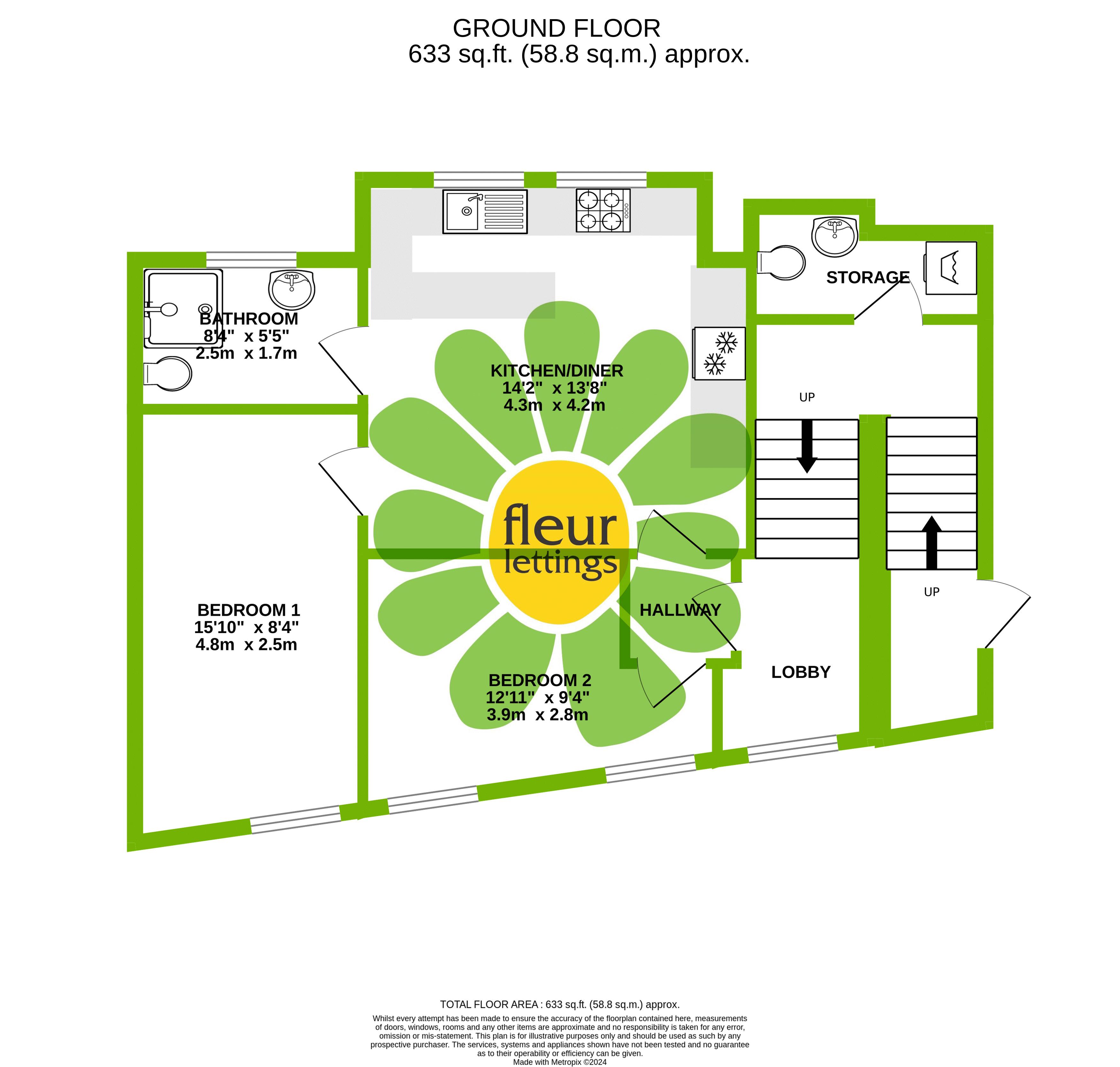1, East Borough, Wimborne floorplan