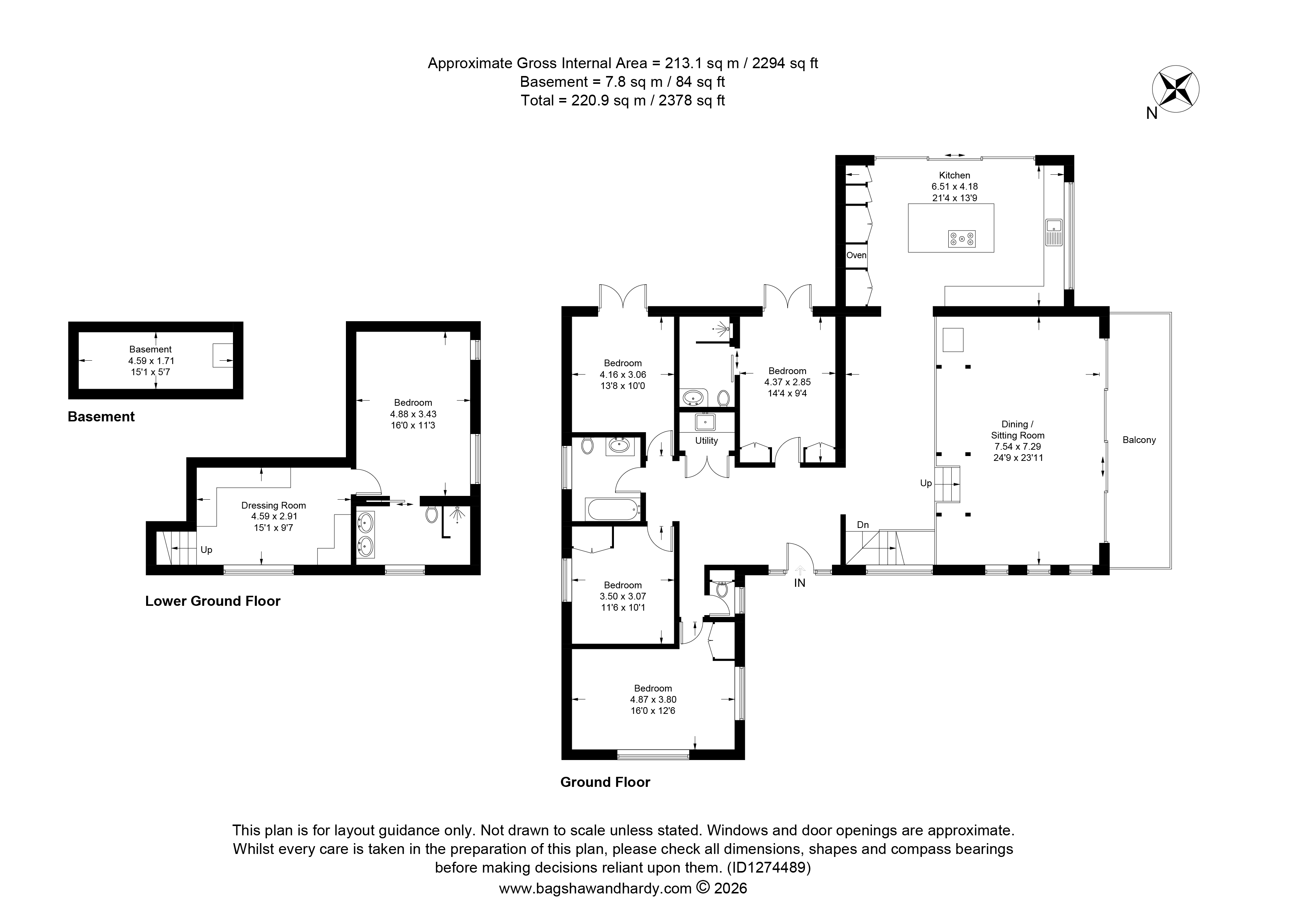 La Roche, 1, Farm Lane, Surrey floorplan