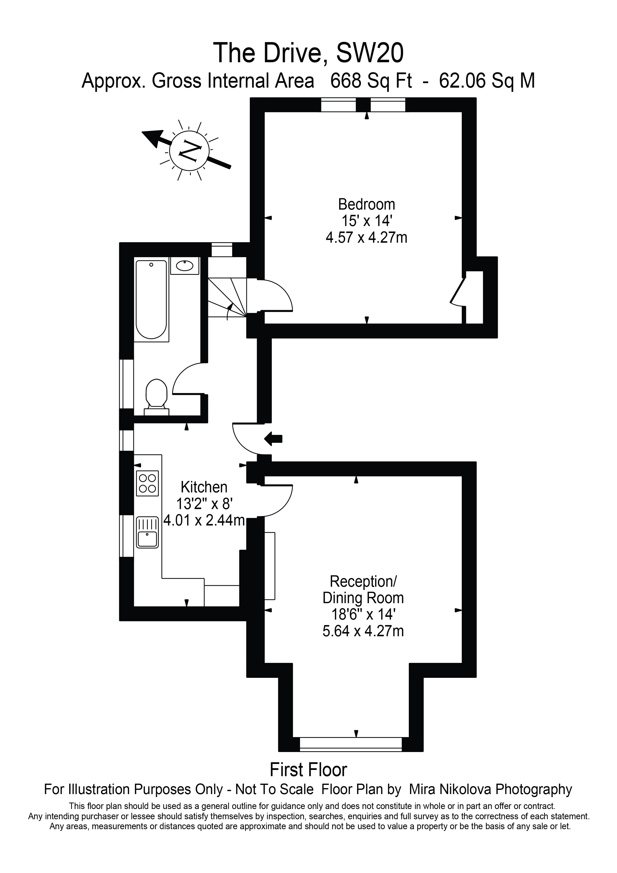 Flat 3, 4, The Drive, London floorplan