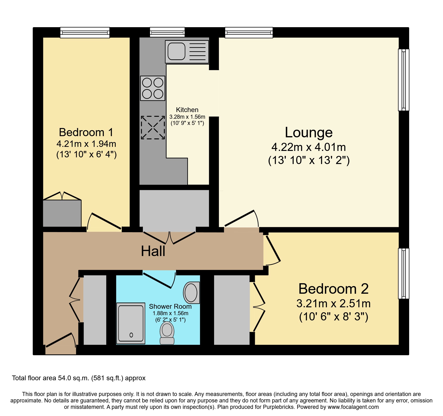 The Sycamores, Trevarthian Road, St. Austell floorplan