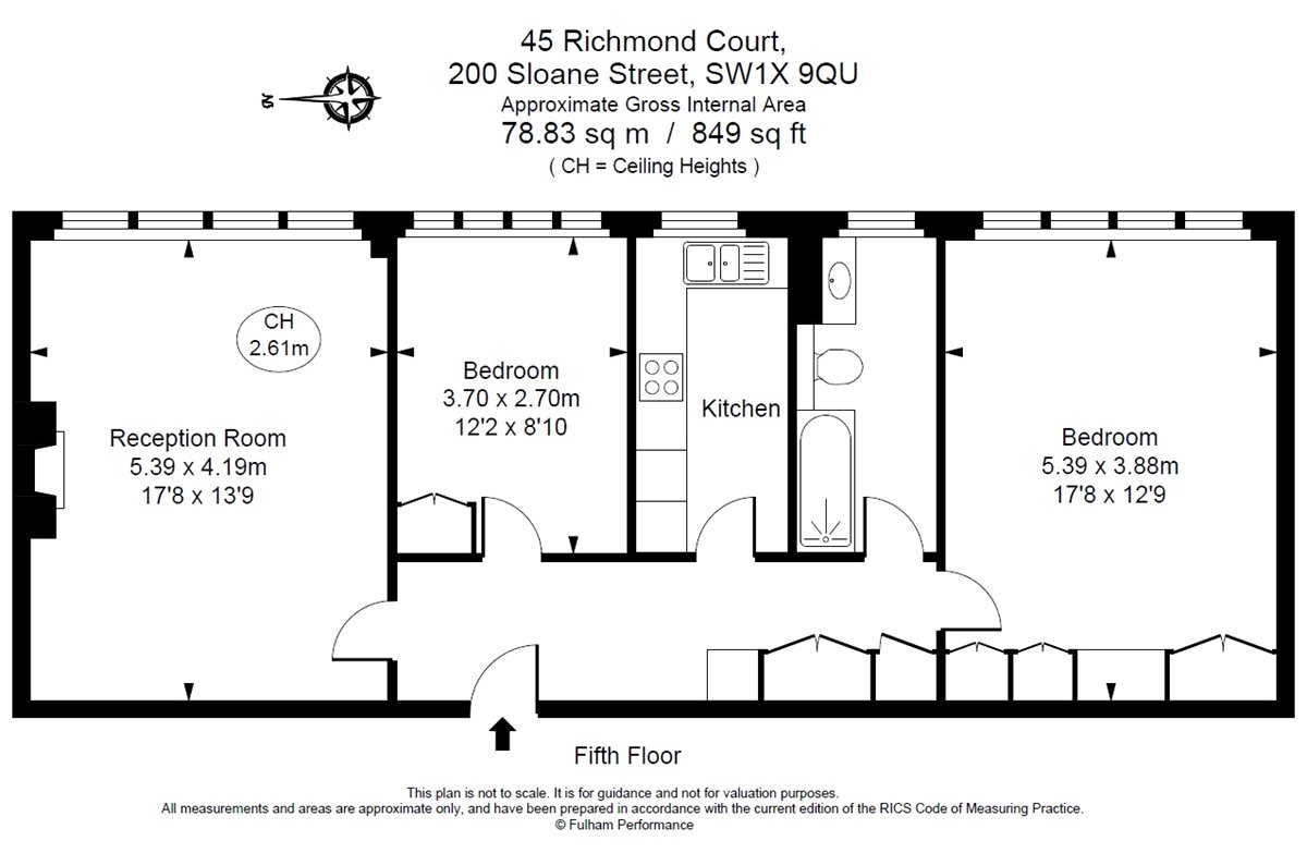 Flat 45,, Richmond Court, London floorplan