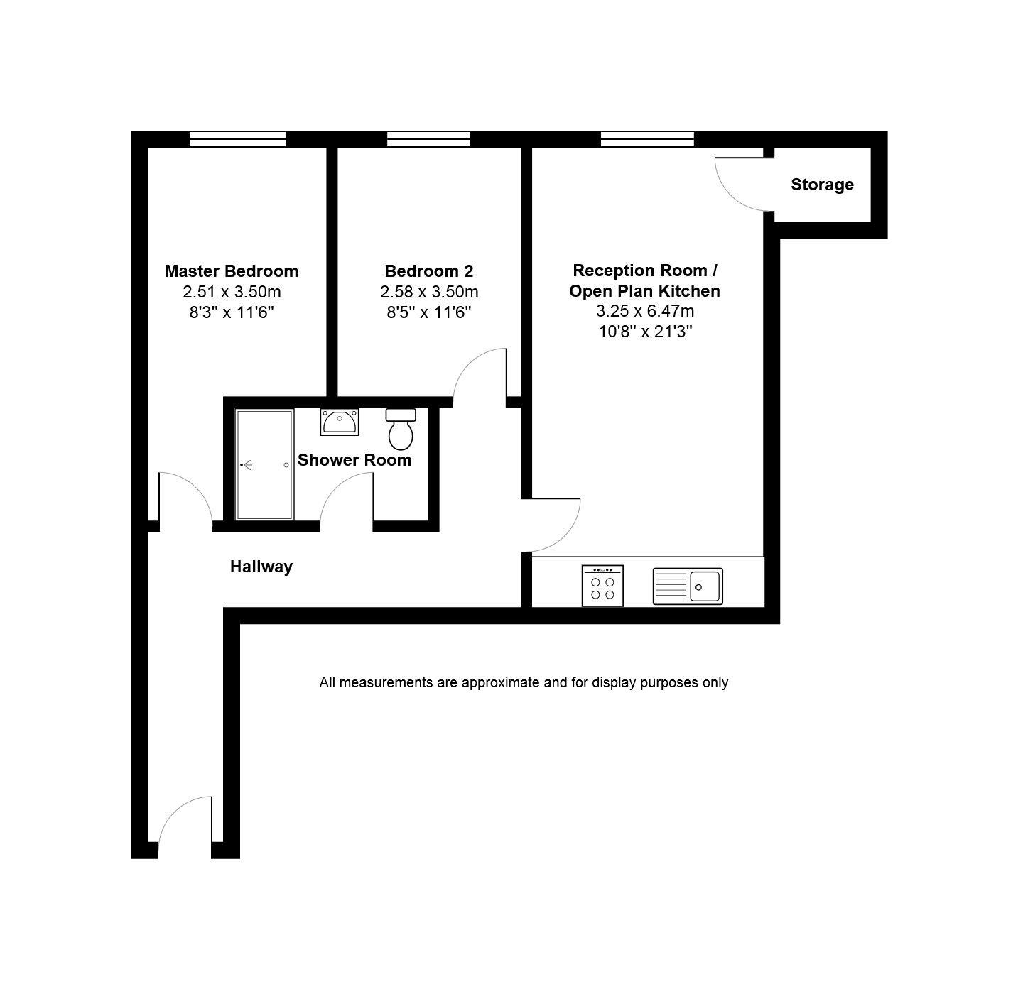 Flat 2, 197, Mill Road, Cambridge floorplan
