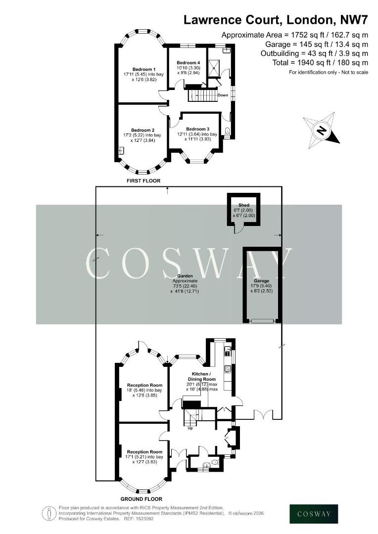 8, Lawrence Court, Mill Hill, NW7, London floorplan