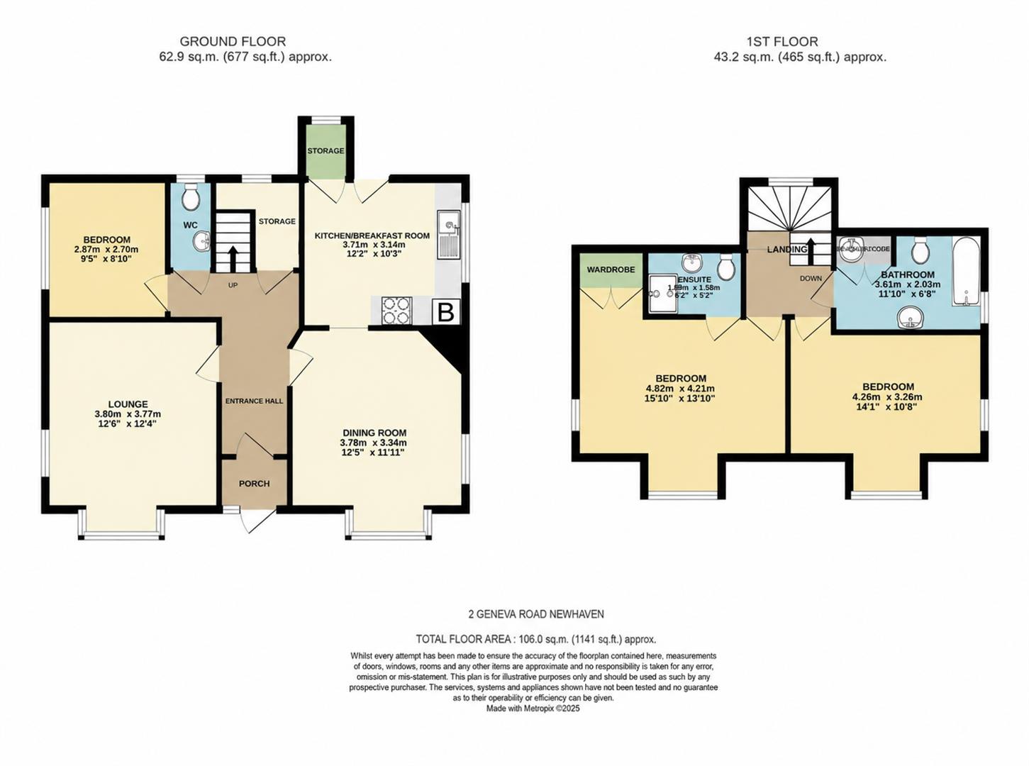 2, Geneva Road, Newhaven floorplan
