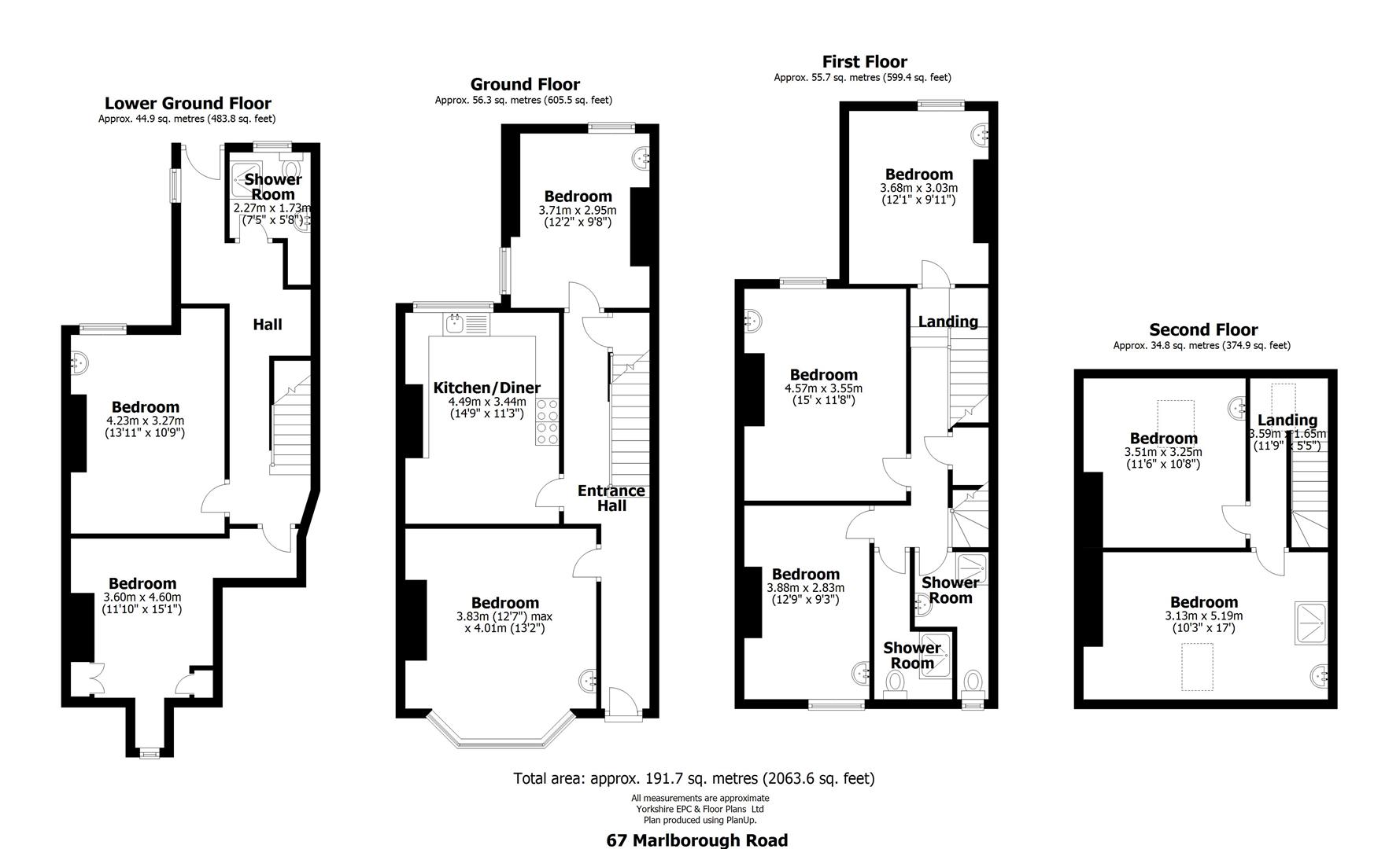 Marlborough Road, Sheffield floorplan