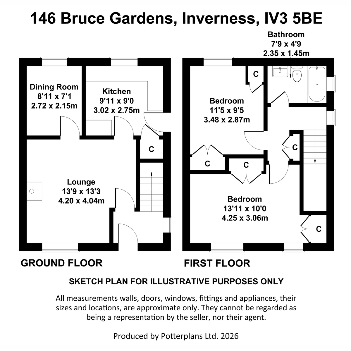 Bruce Gardens, Inverness floorplan