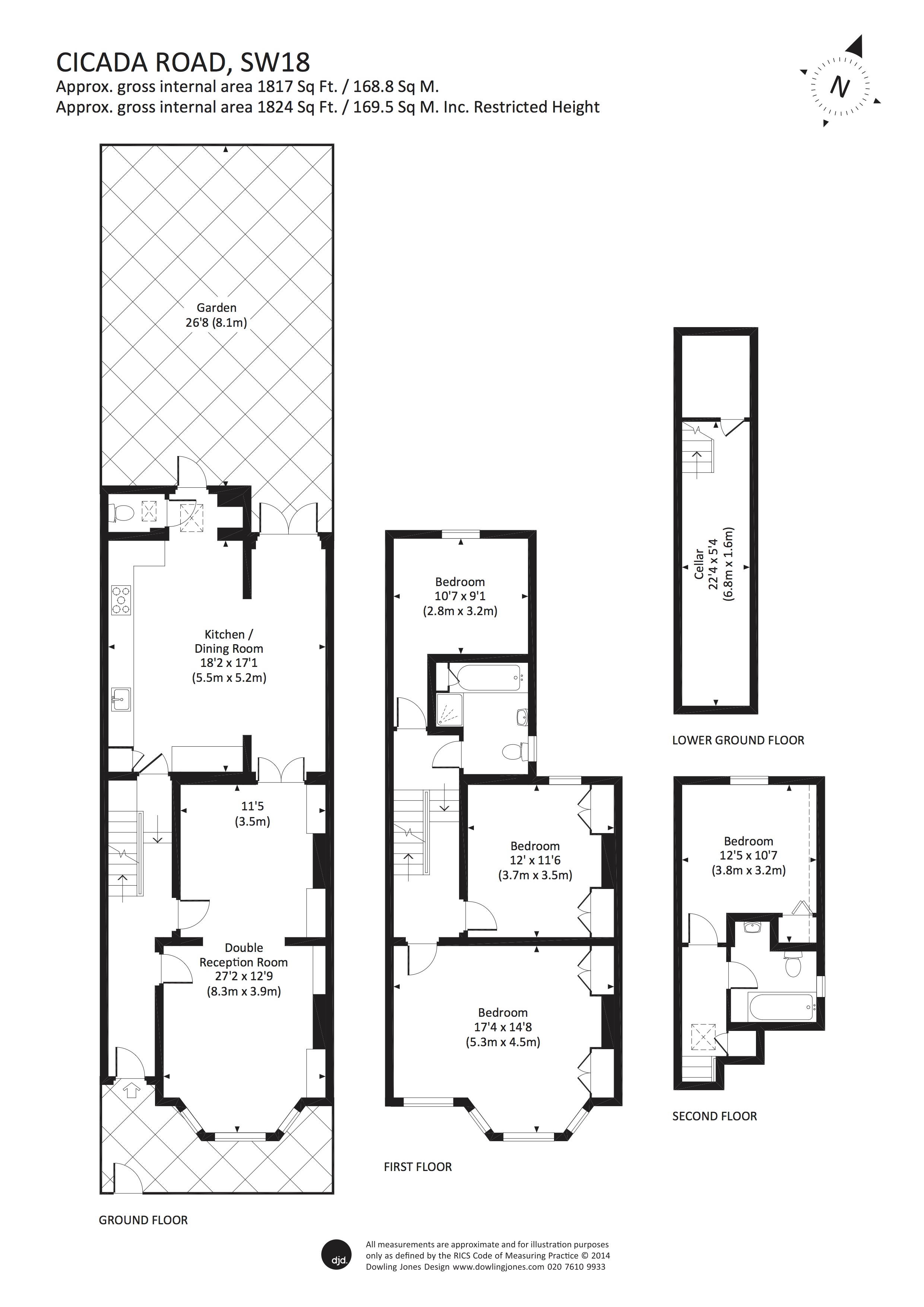 4 Bedrooms  to rent in Cicada Road, Wandsworth SW18