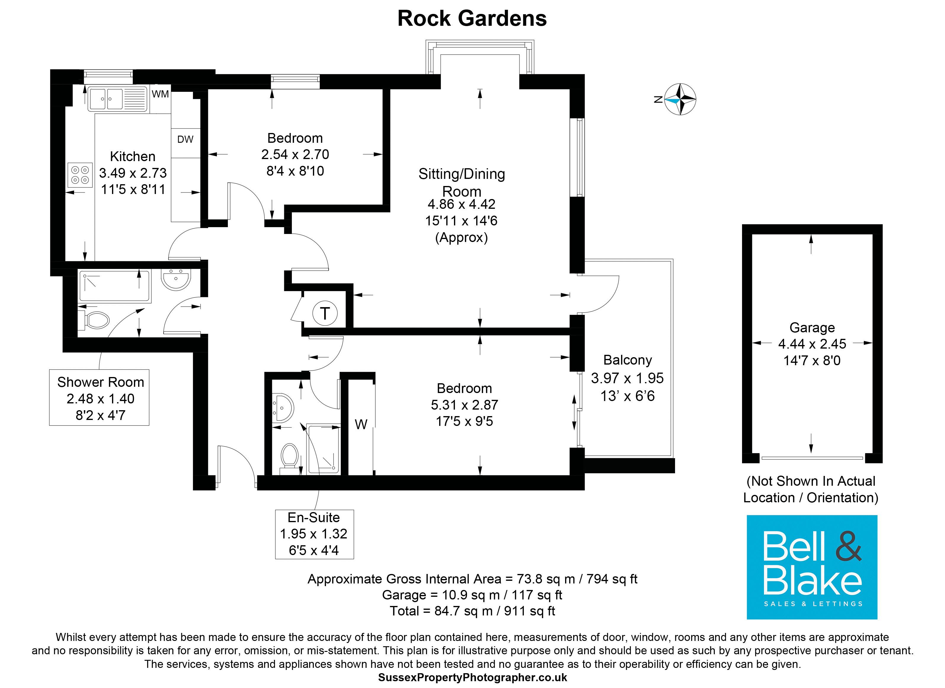 Rock Gardens, Bognor Regis PO21, 2 bedroom flat for sale 65236499