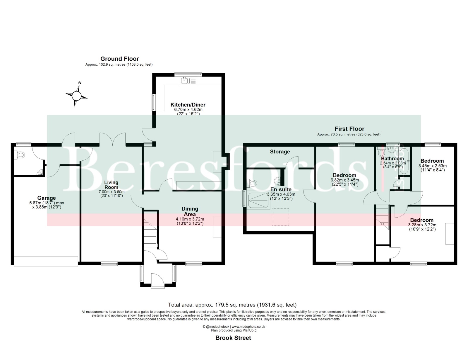 2, Brook Street, Dunmow floorplan