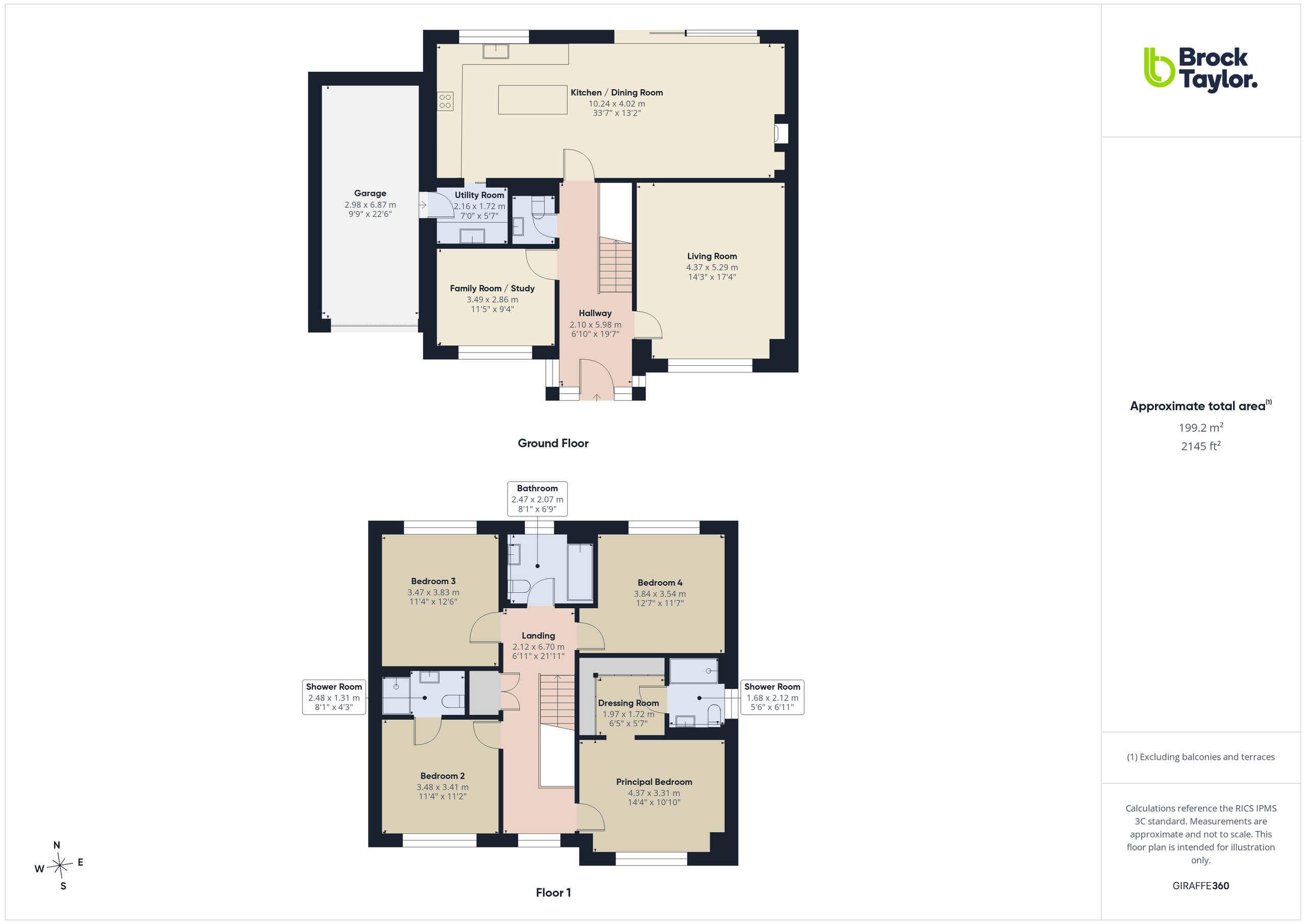 3 Meadow View, Horsham floorplan