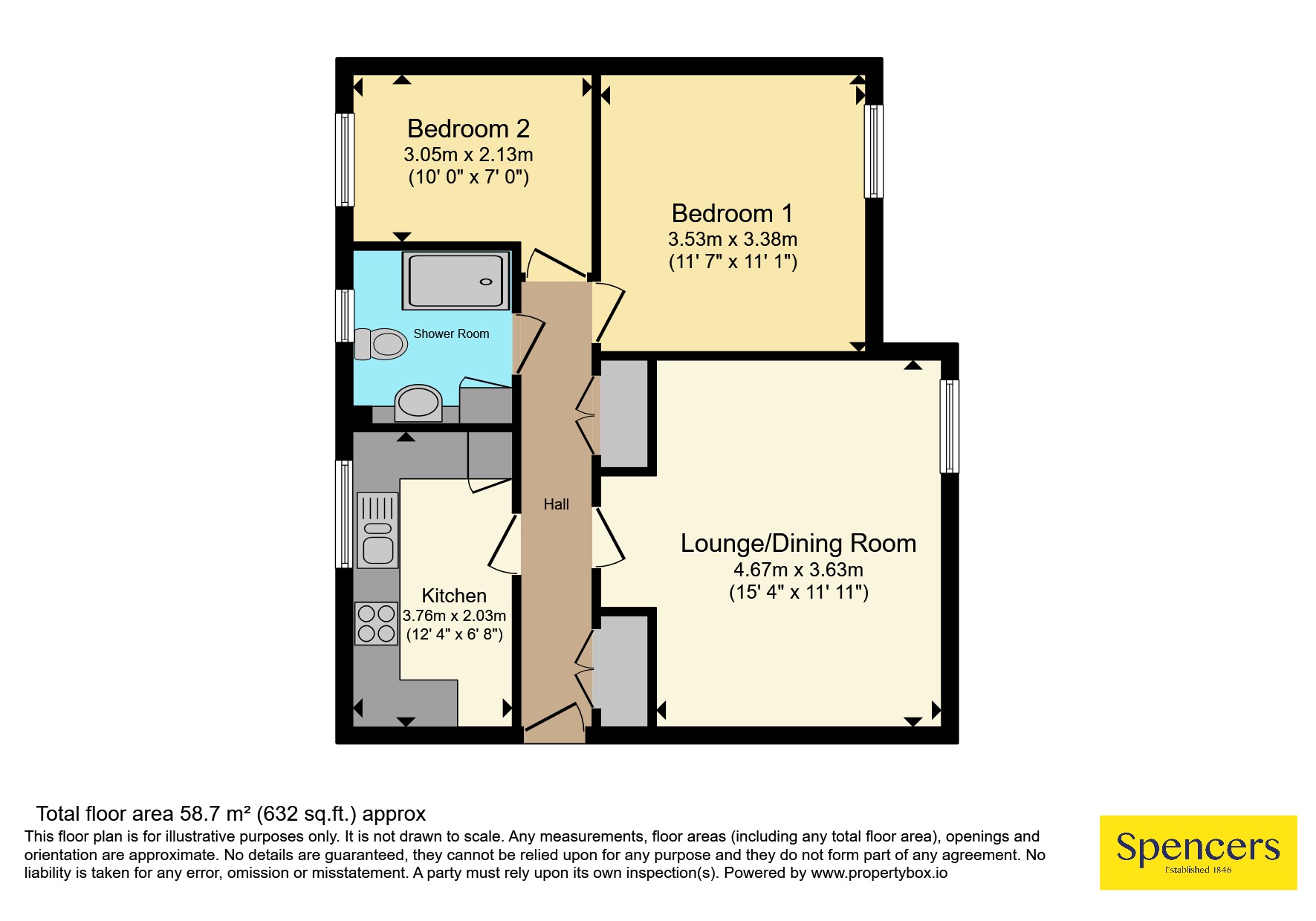 Flat 3, Byron Court,, Byron Close, Leicester floorplan