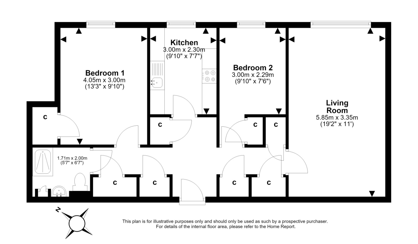 Falcon House 91/8, Morningside Road, Edinburgh floorplan