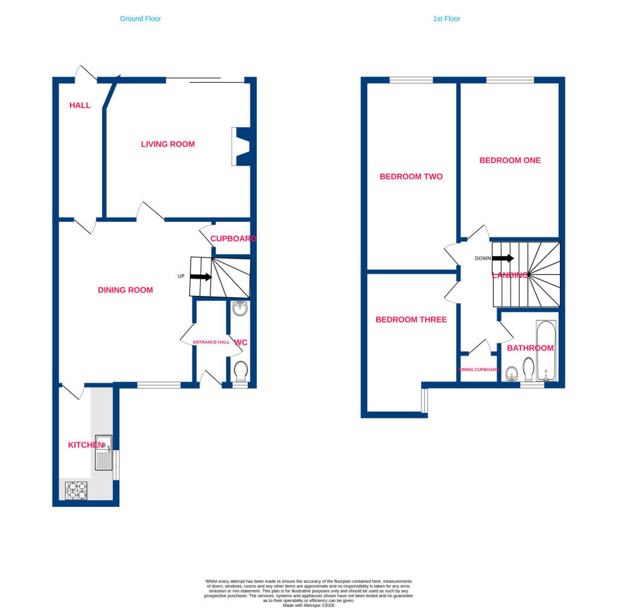 112 Moretons, Basildon floorplan