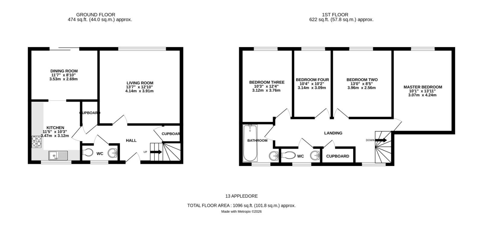 13, Appledore, Bracknell floorplan