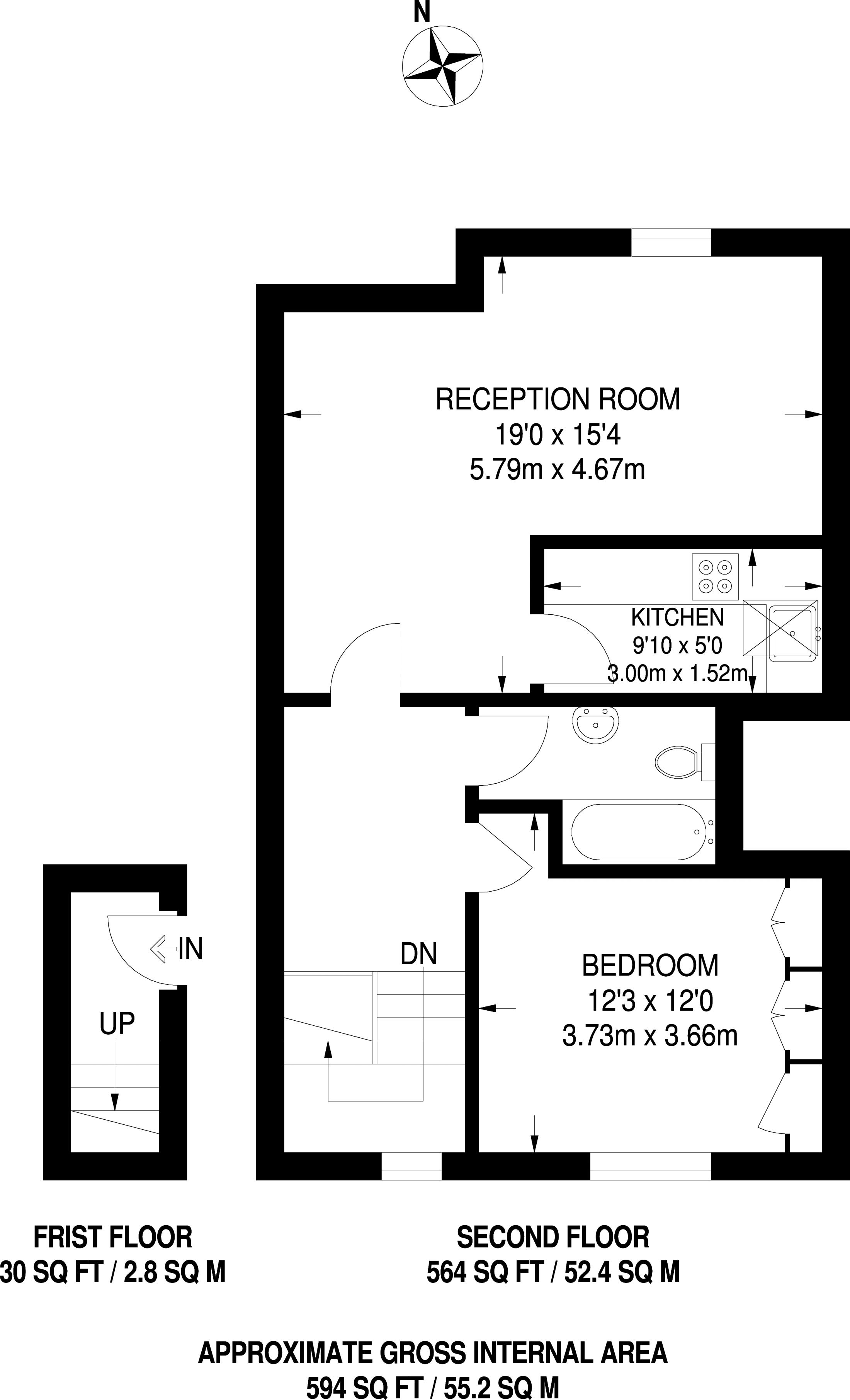 1 Bedrooms Flat to rent in Pinfold Road, Streatham Hill SW16