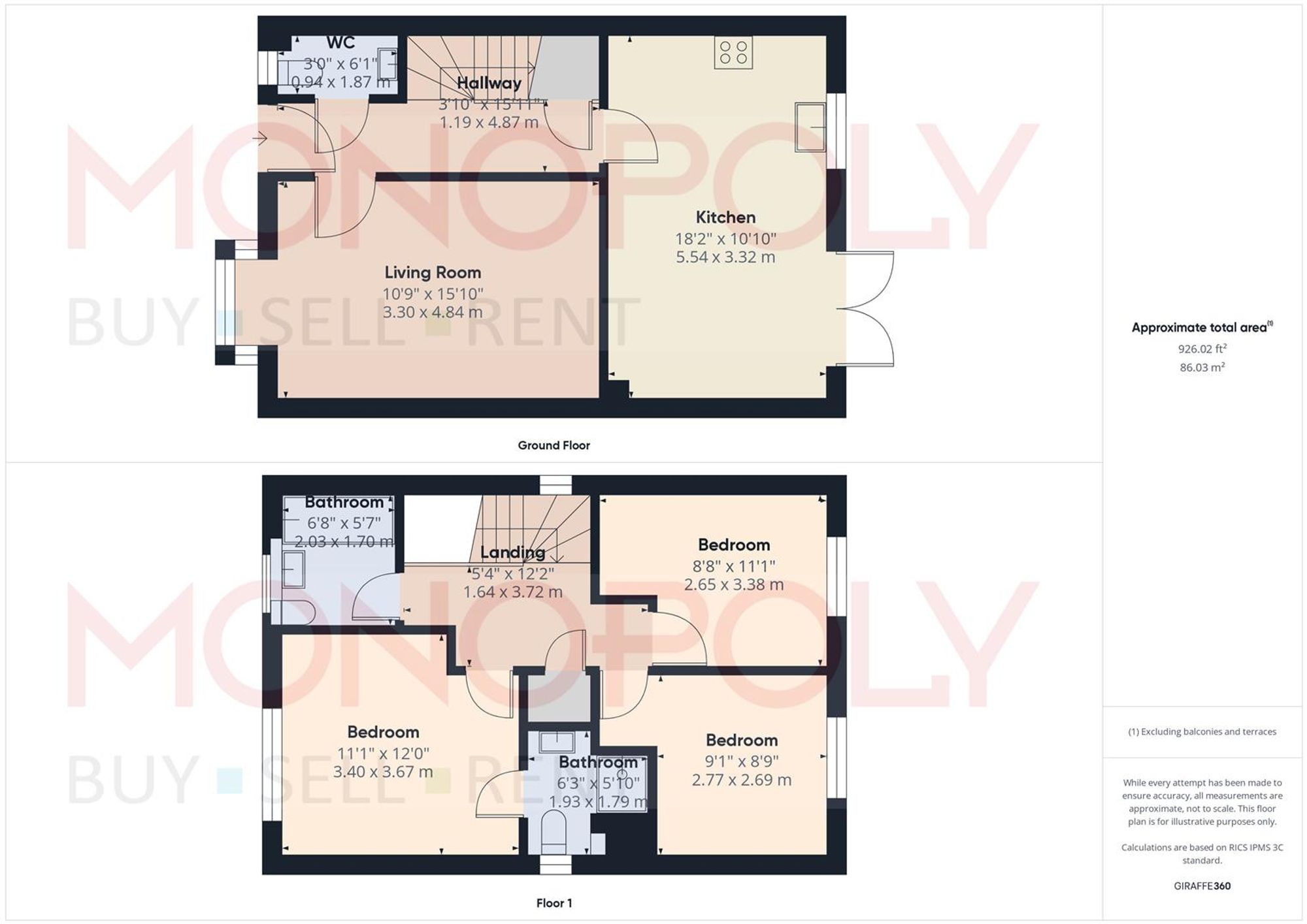 112 Carlton Meadows, Wrexham floorplan