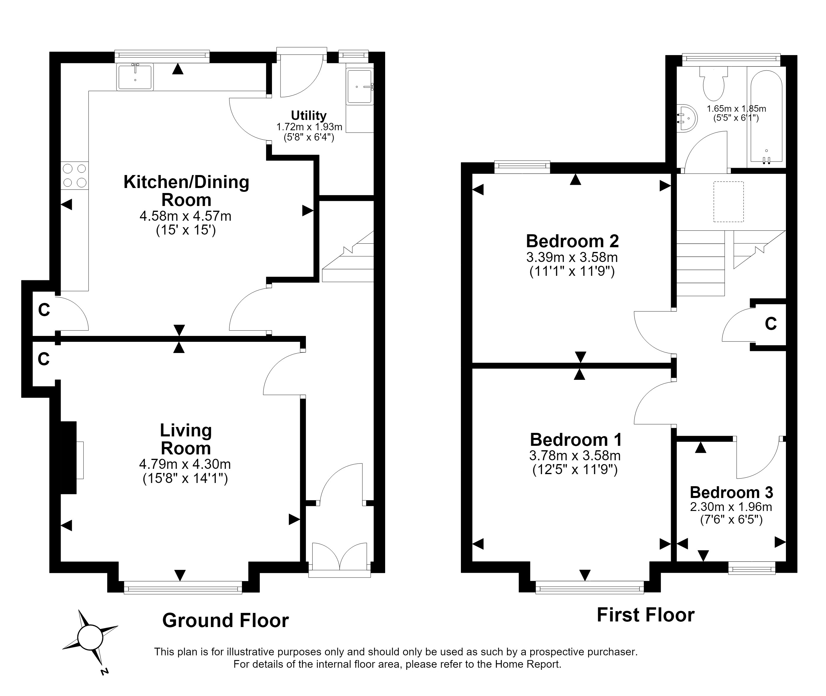 76, West Holmes Gardens, Musselburgh floorplan
