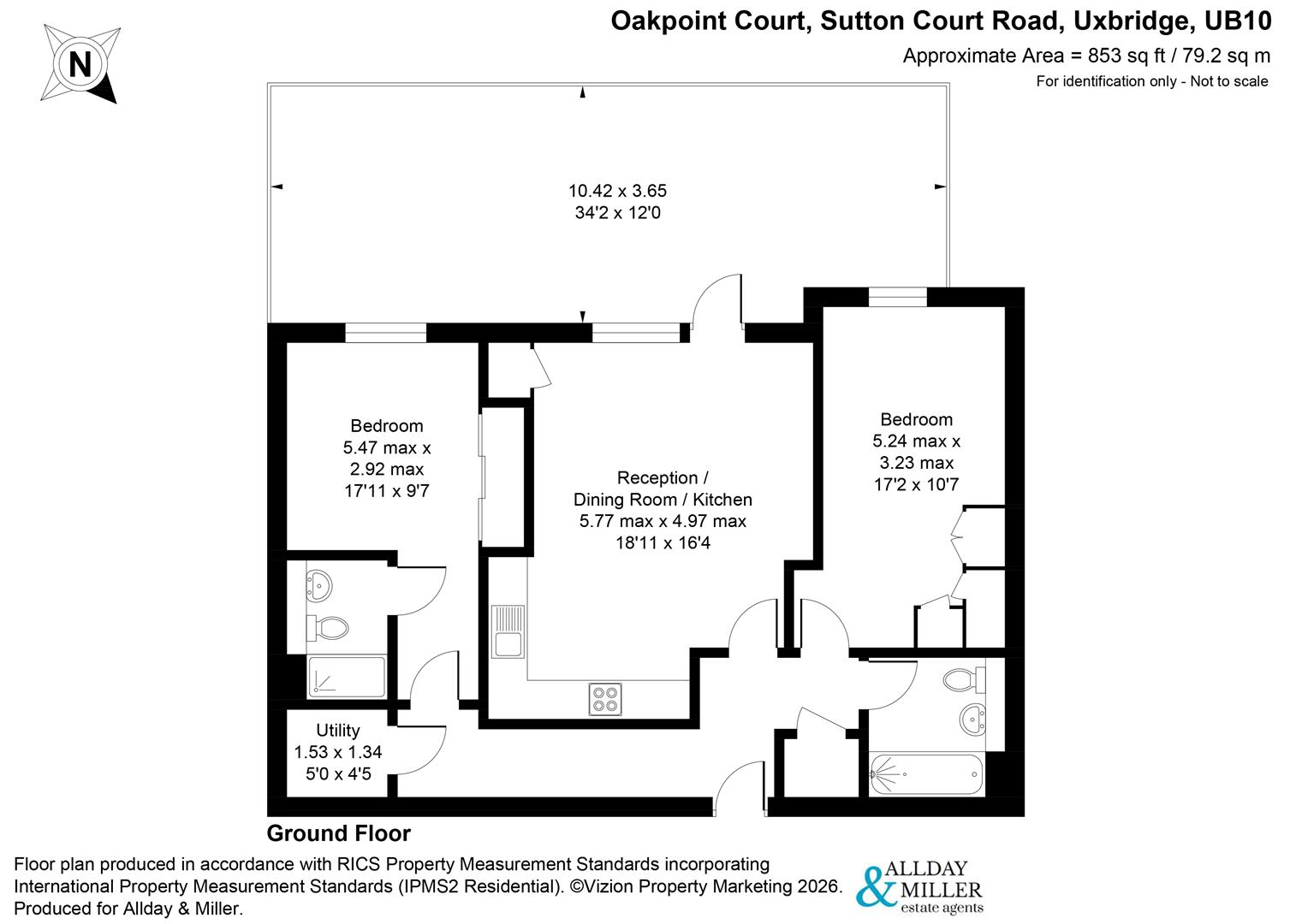 7, Oakpoint Court, Uxbridge floorplan