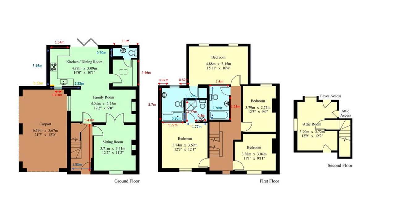 1 Chapel Cottages , Long Mill Lane, Dunks Green  floorplan