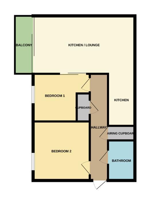 Apt 407, 9 Burton Place, Manchester floorplan