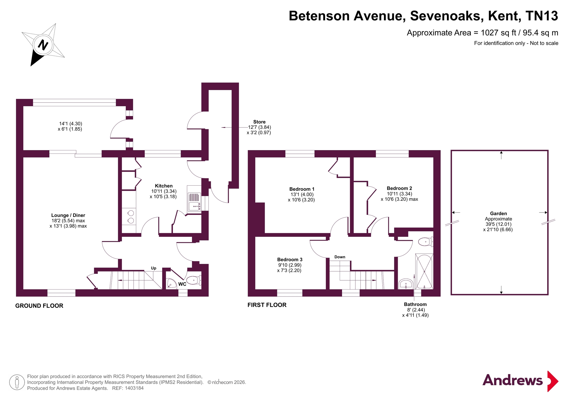 34, Betenson Avenue, Kent floorplan