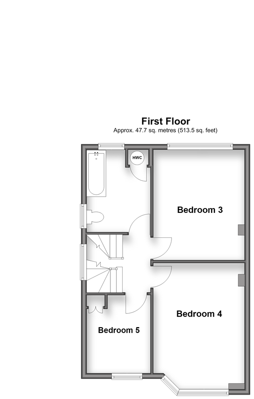 The Meadway, Horley floorplan