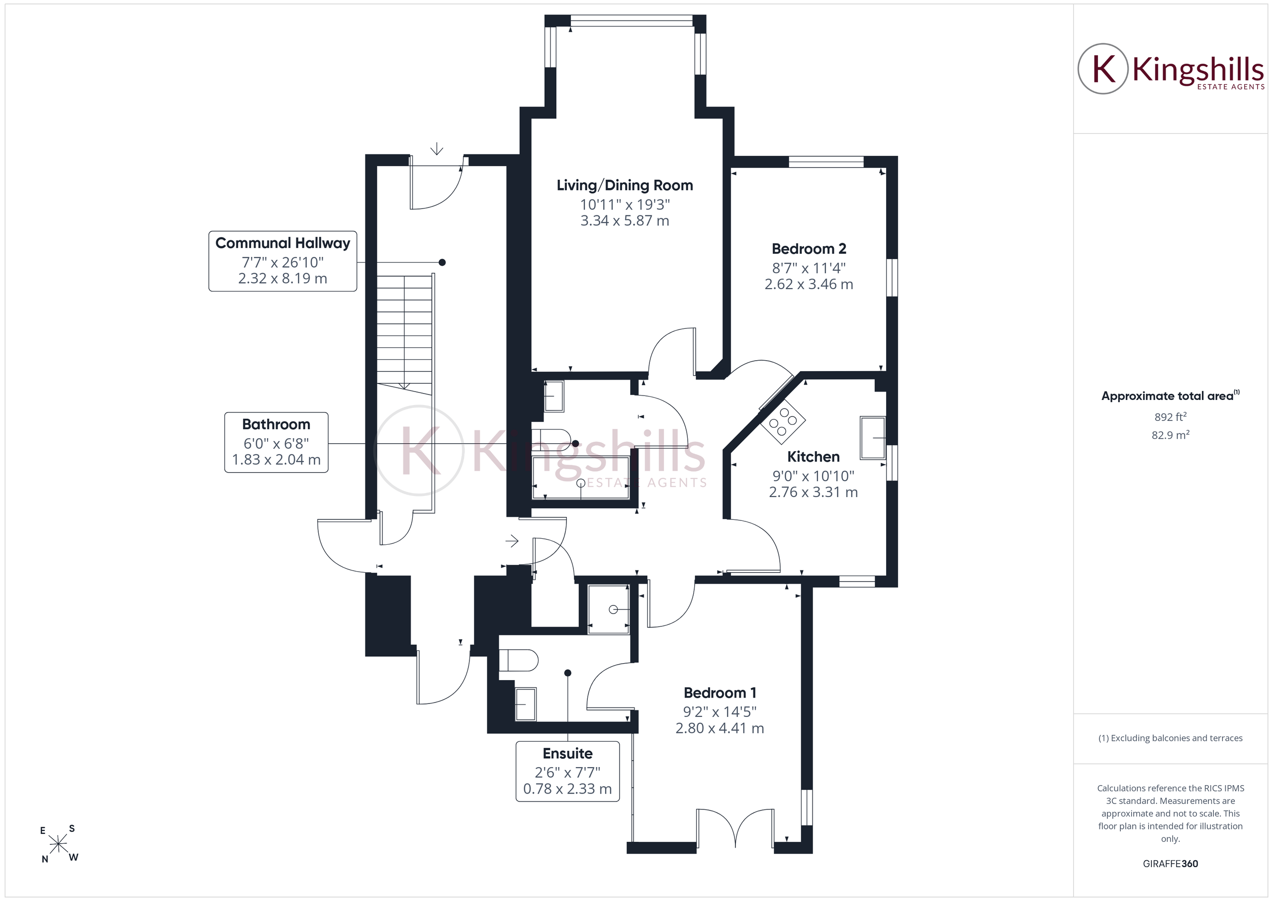 Flat 1, Diamond Court, High Wycombe floorplan