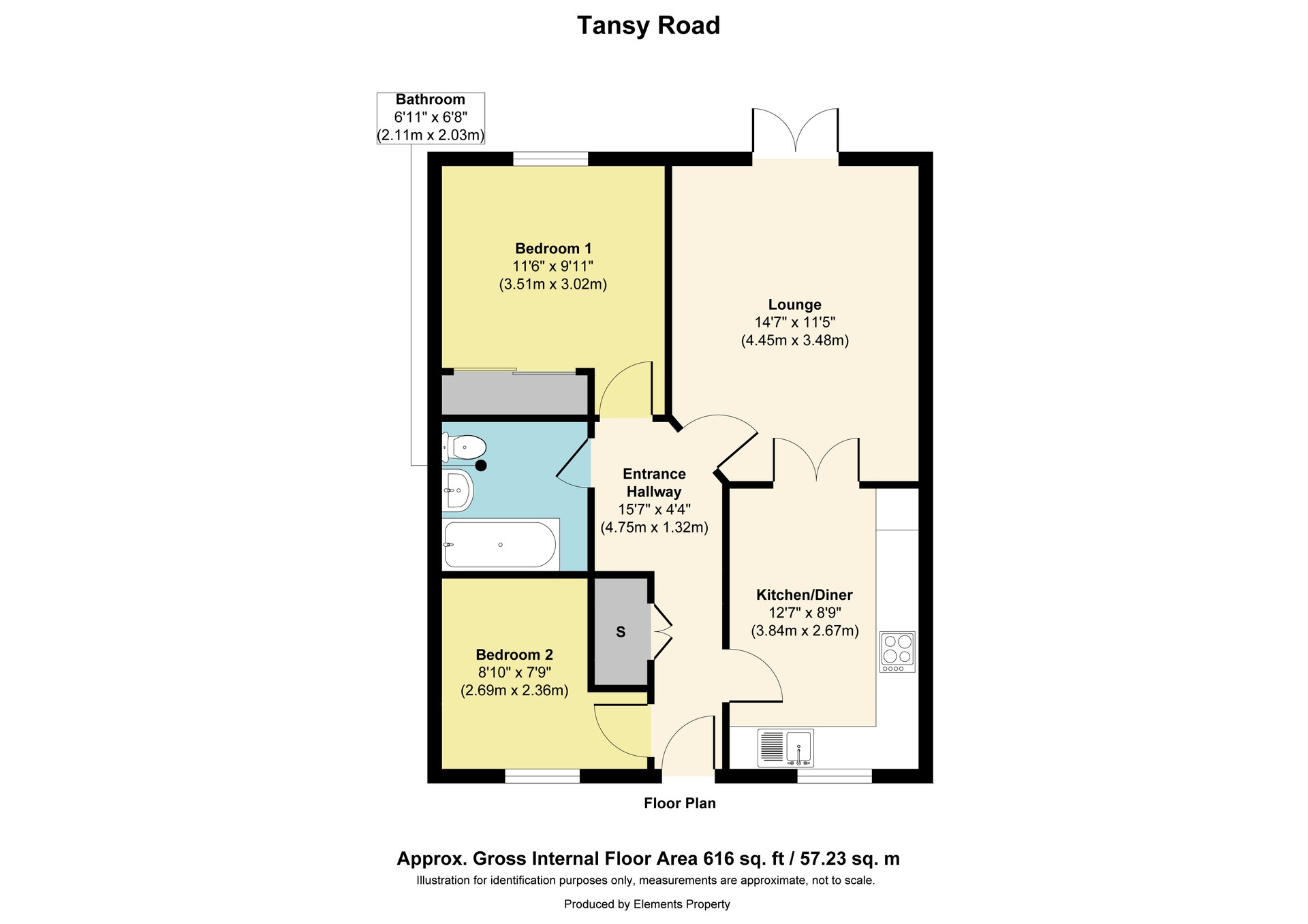 10, Tansy Road, Preston floorplan