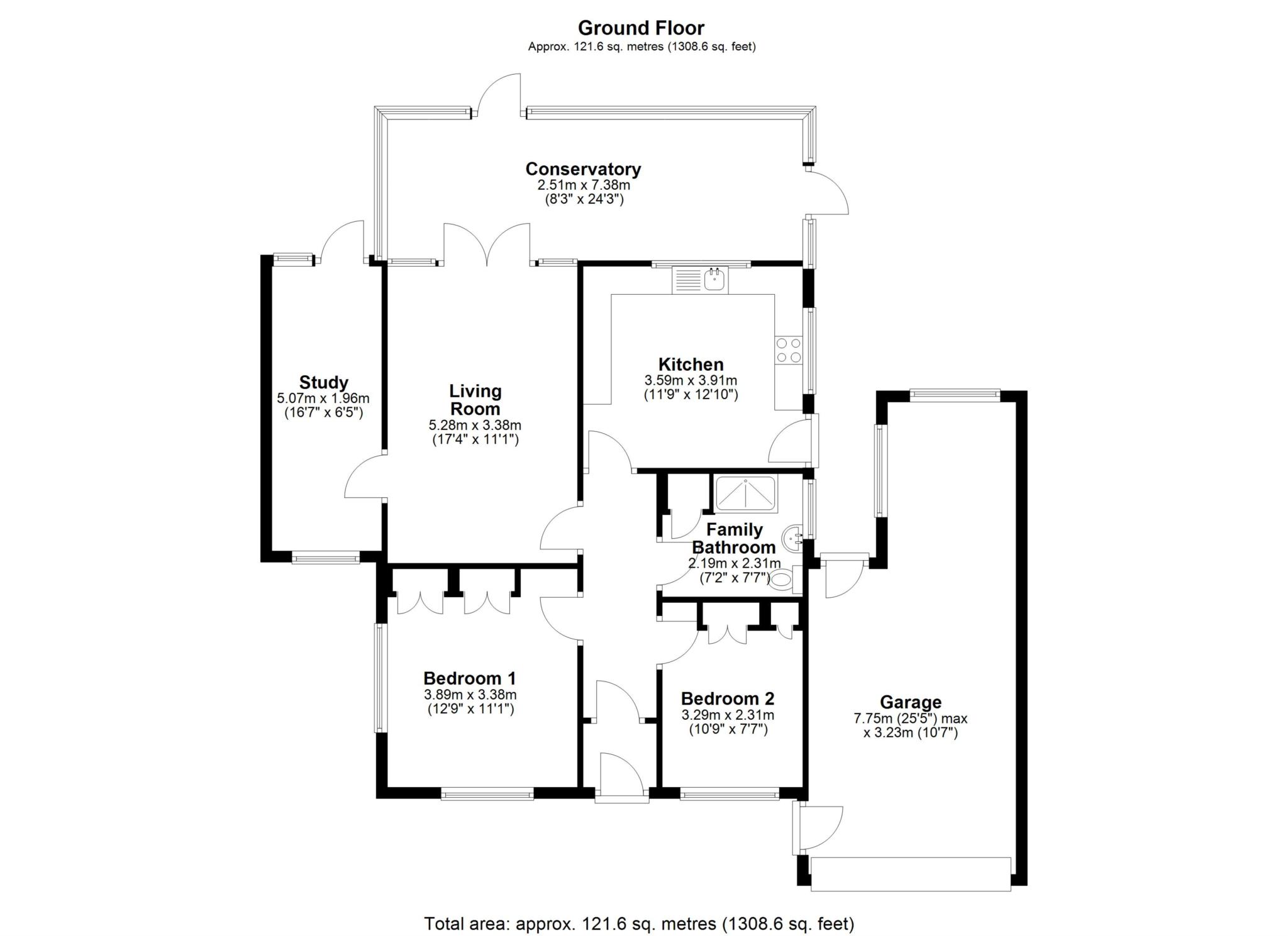 101, Woodcote Way, Reading floorplan