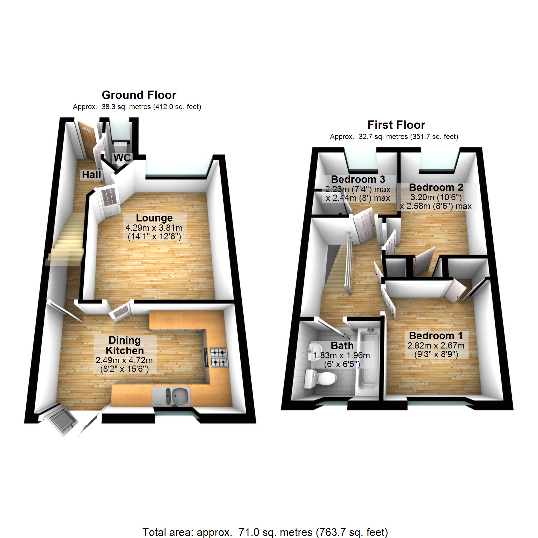 3 Bedrooms Terraced house for sale in 17 Antonine Gate, Duntocher G81