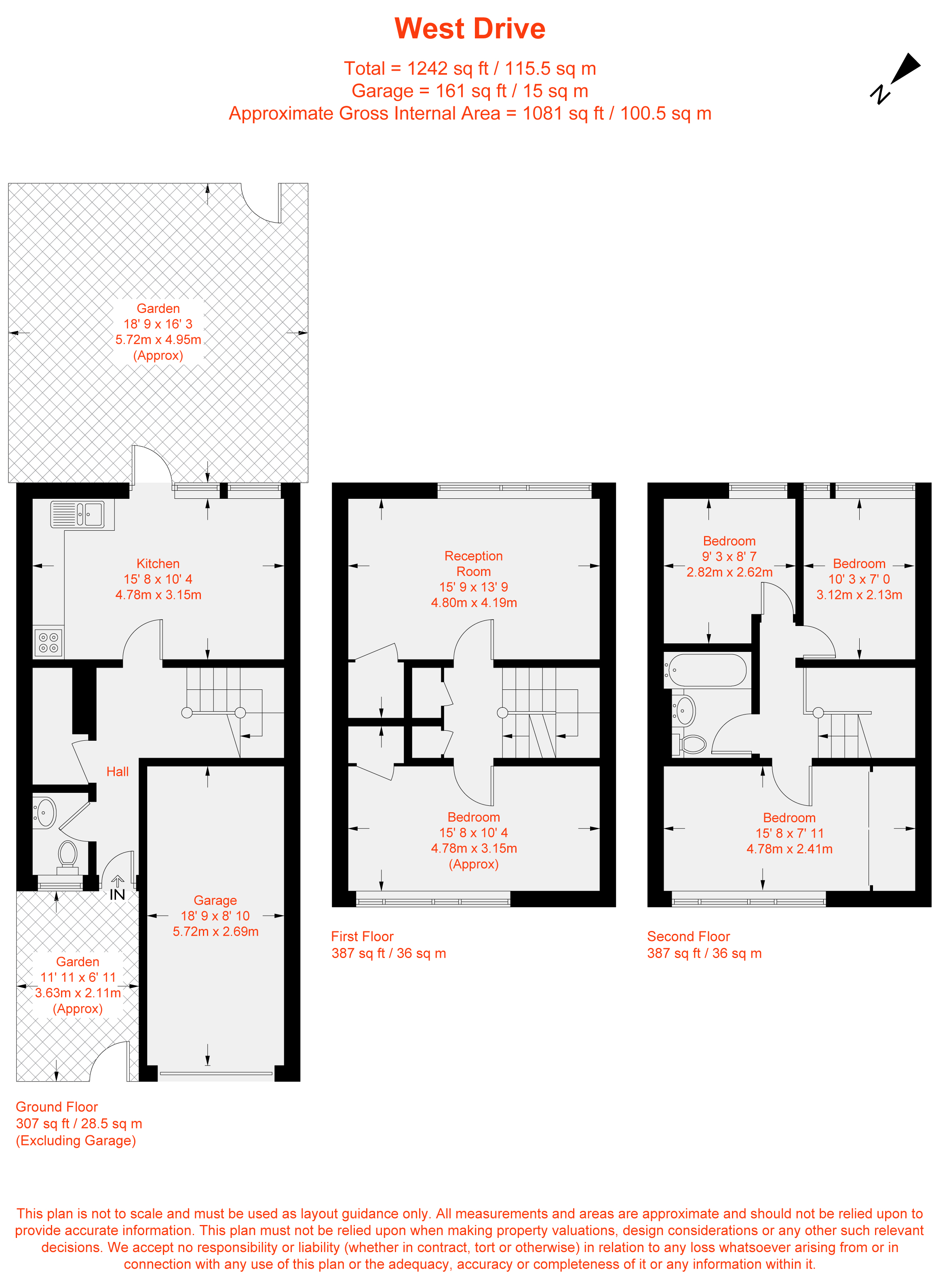 9, West Drive, London floorplan