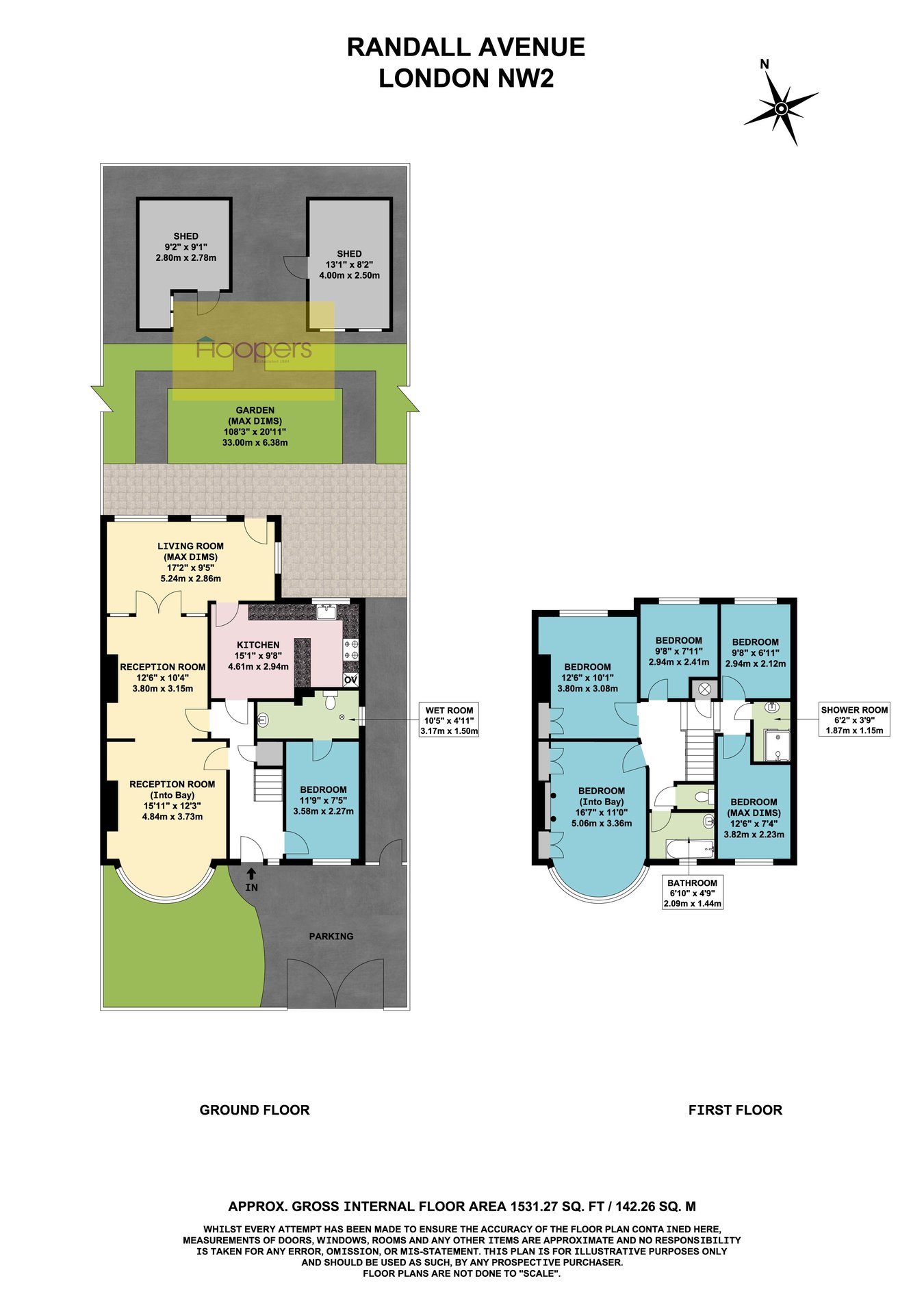 77, Randall Avenue, London floorplan