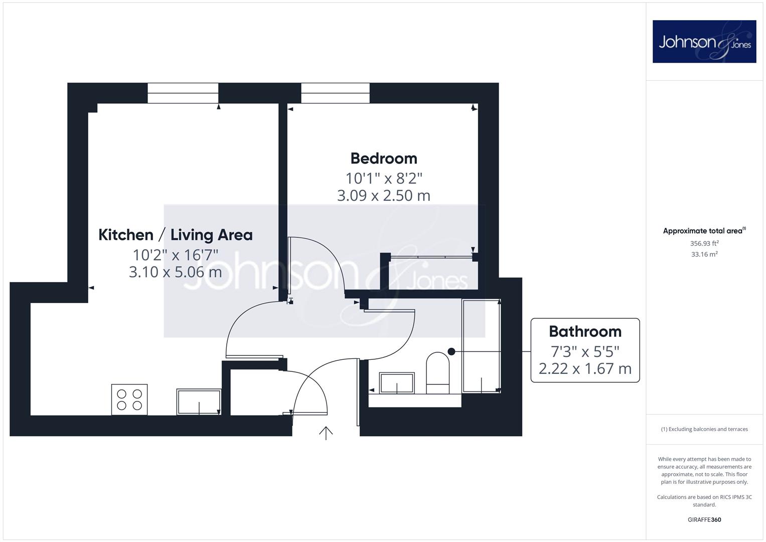 17, Portman House, Chertsey floorplan