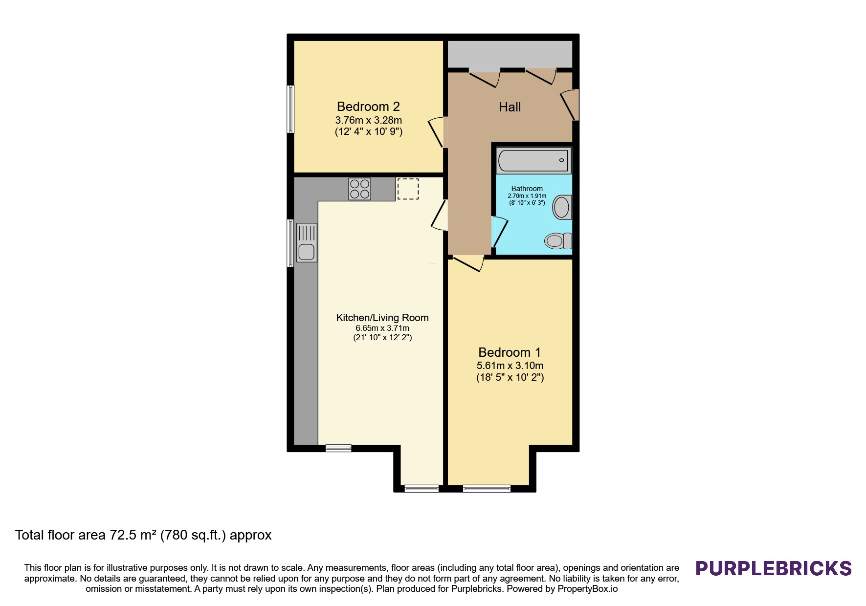 Flat 1/Oat Court, 4 Wheat Gardens, Yapton, Arundel floorplan